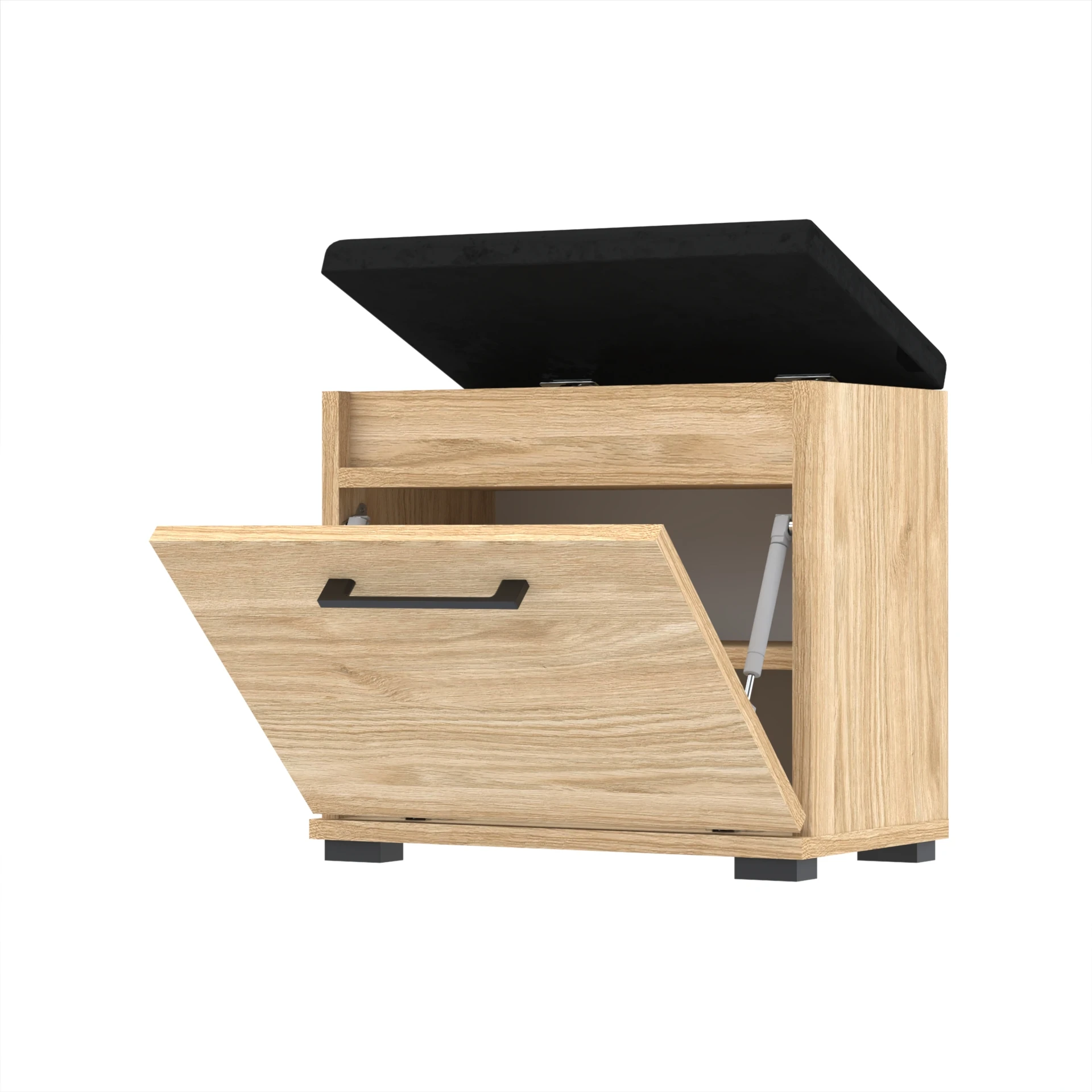 Szafka na buty VB 40×30×45 cm z siedziskiem i schowkiem D2N1 OLEJOWANY