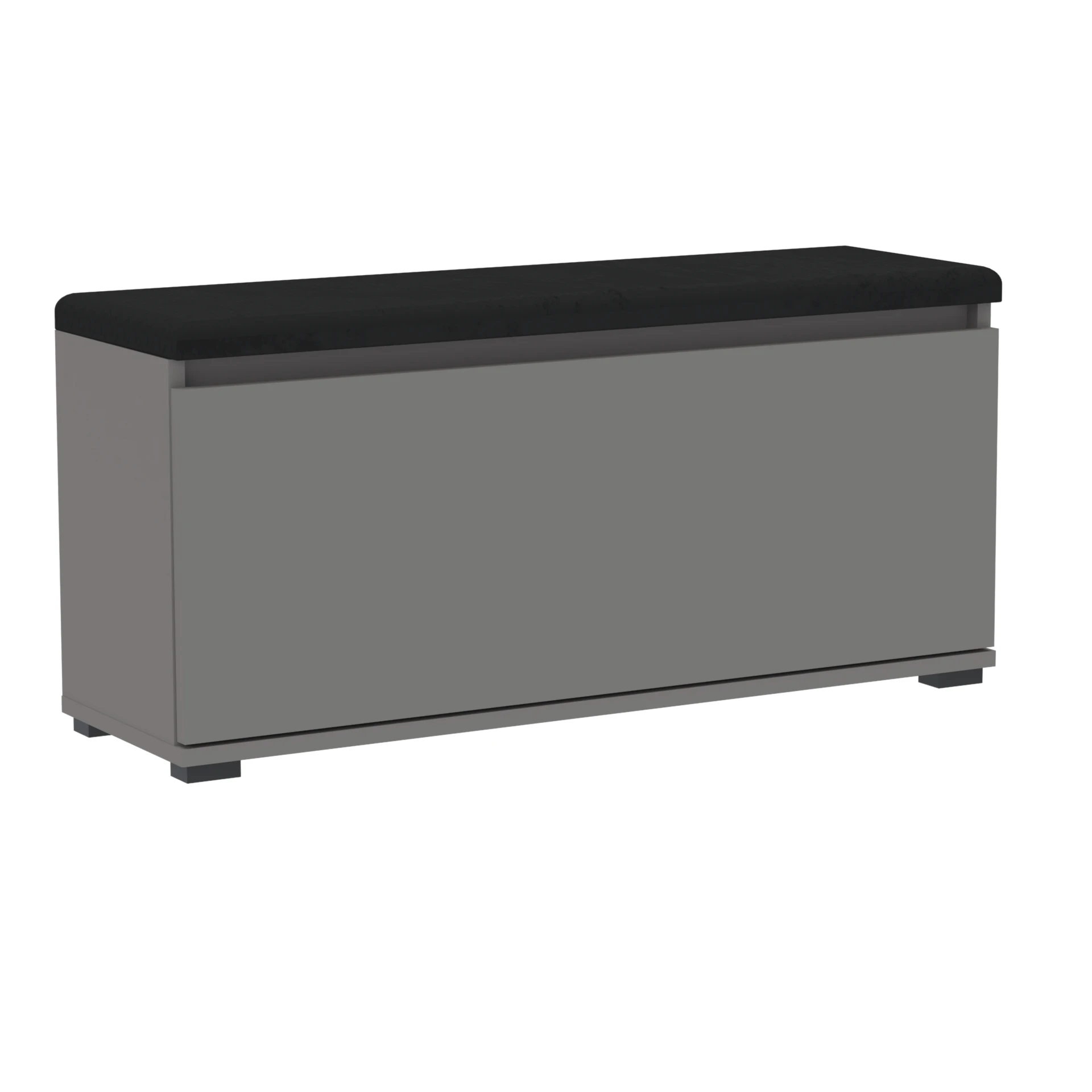 Szafka na buty VB 100×30×45 cm z siedziskiem i schowkiem D1N1 ANTRACYT