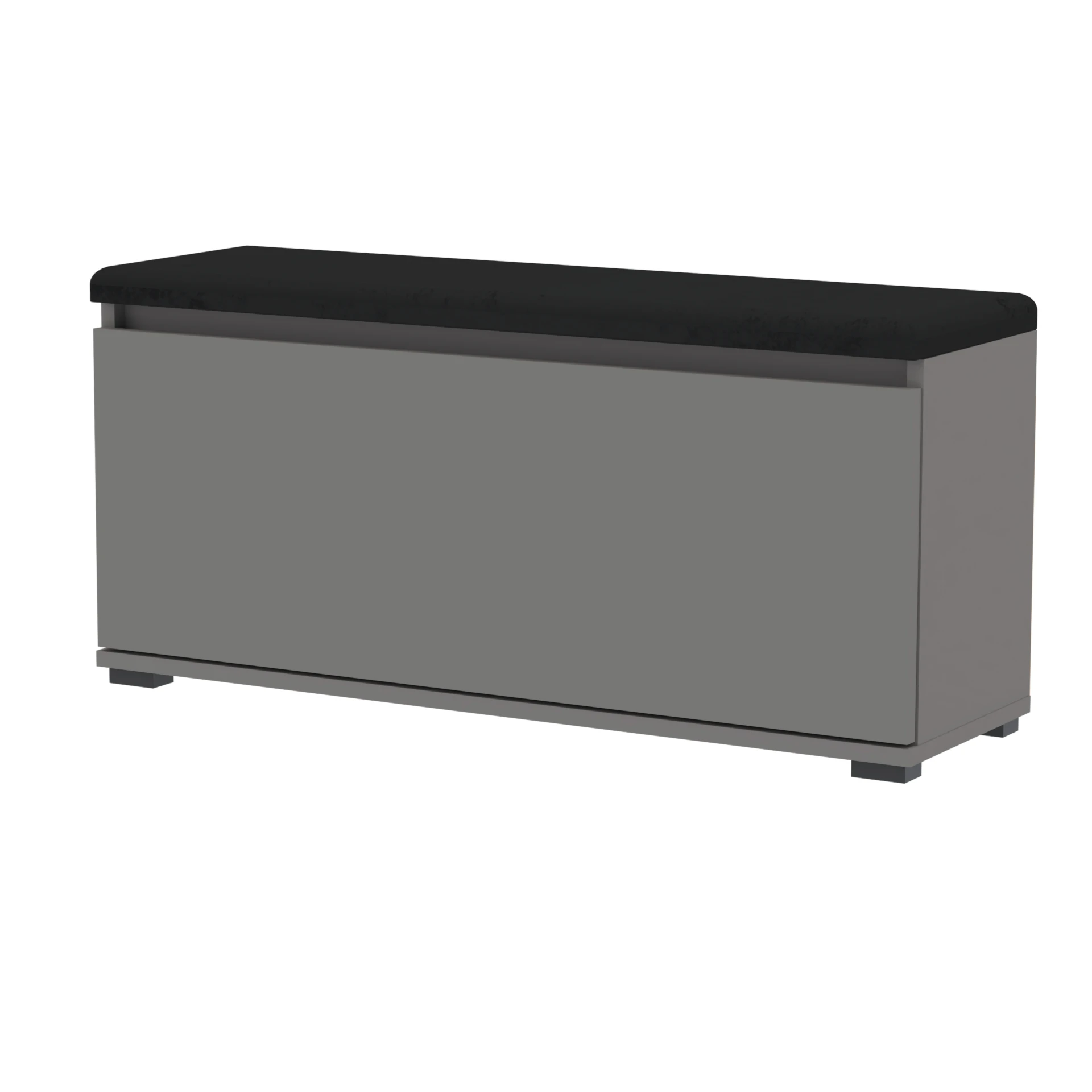 Szafka na buty VB 100×36×45 cm z siedziskiem i schowkiem D1N1 ANTRACYT