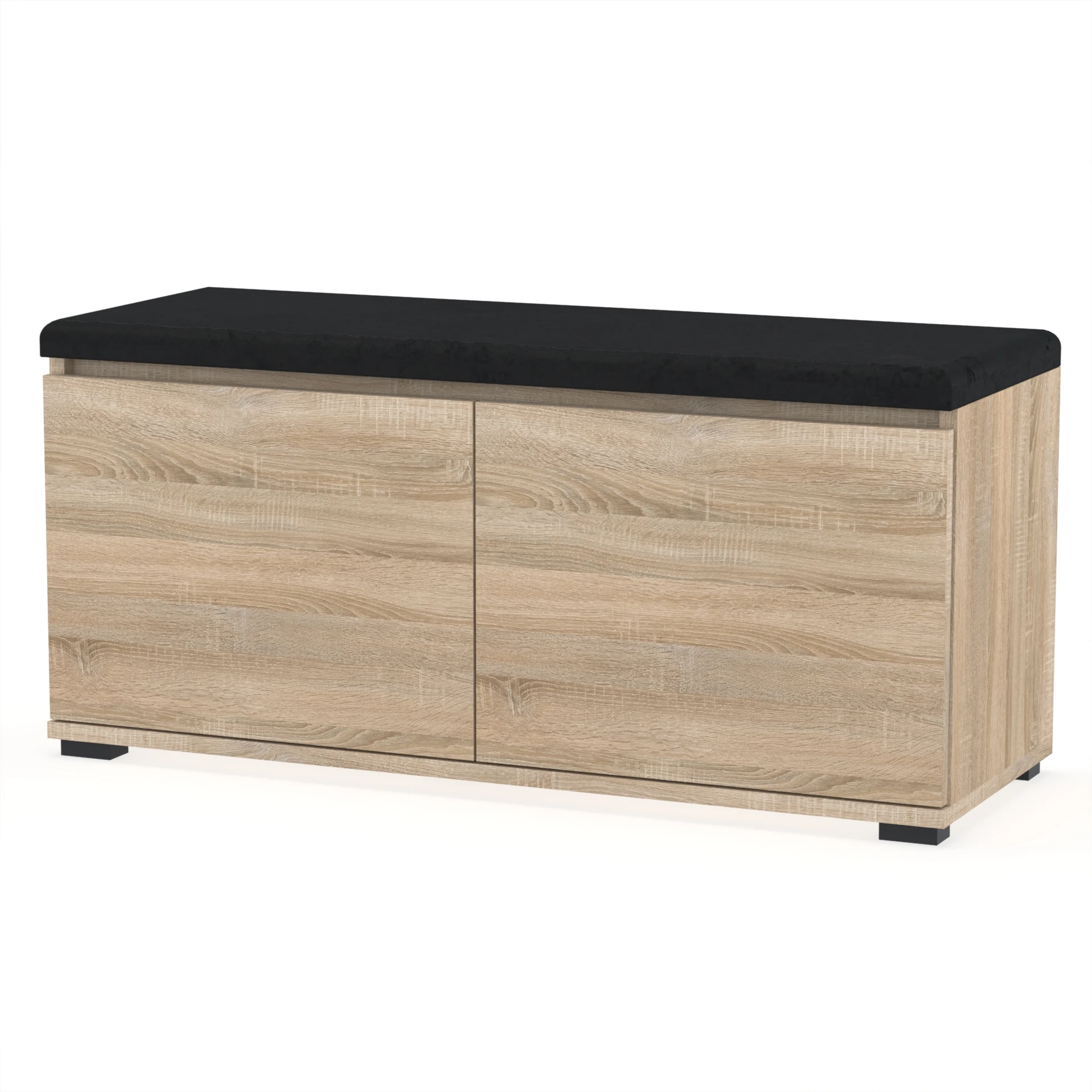 Szafka na buty VB 100×30×45 cm z siedziskiem i schowkiem dfN1 SONOMA