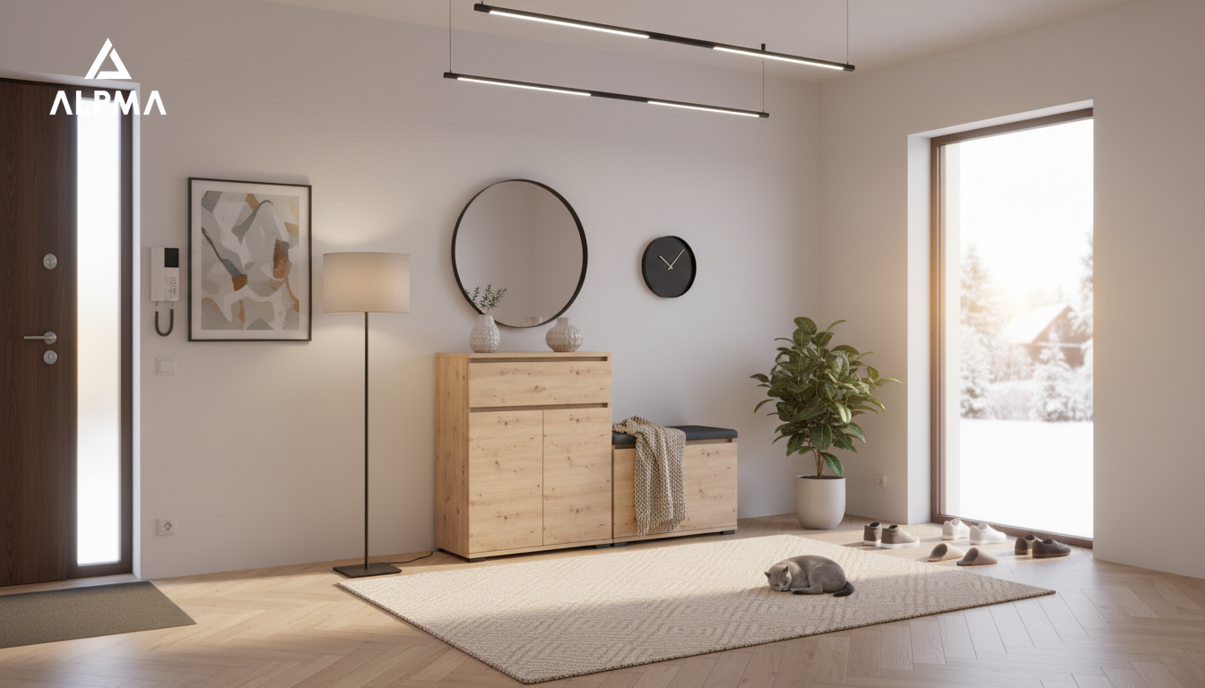 Zestaw szafka na buty I5 100x30cm VB50 TRES50 D1 N1 ARTISAN siedzisko, schowek, komoda