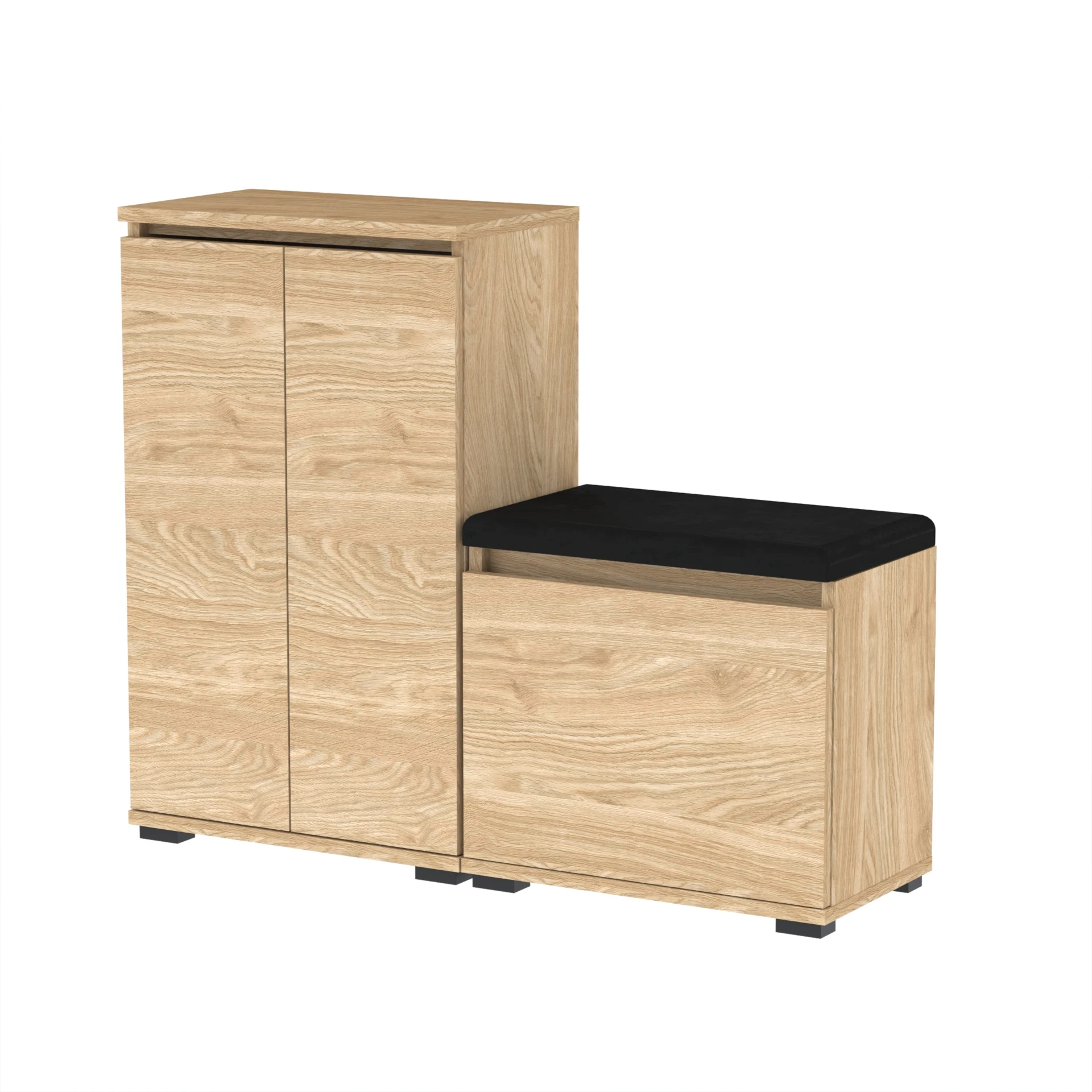 Zestaw Komoda Bini50 i szafka na buty VB50 T5A 100x30cm BINI50 VB50 D1 N1 OLEJOWANY