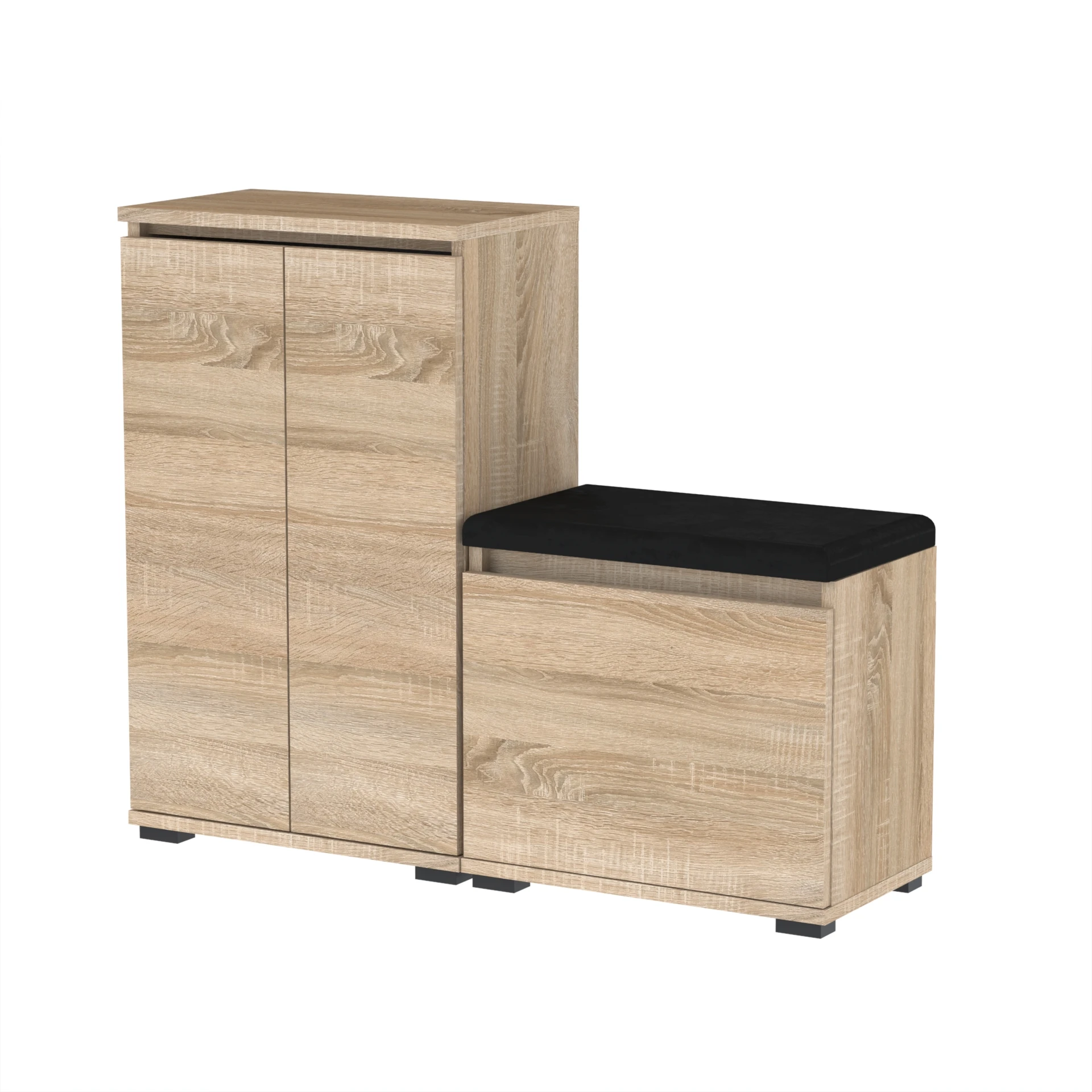 Zestaw Komoda Bini50 i szafka na buty VB50 T5A 100x30cm BINI50 VB50 D1 N1 SONOMA