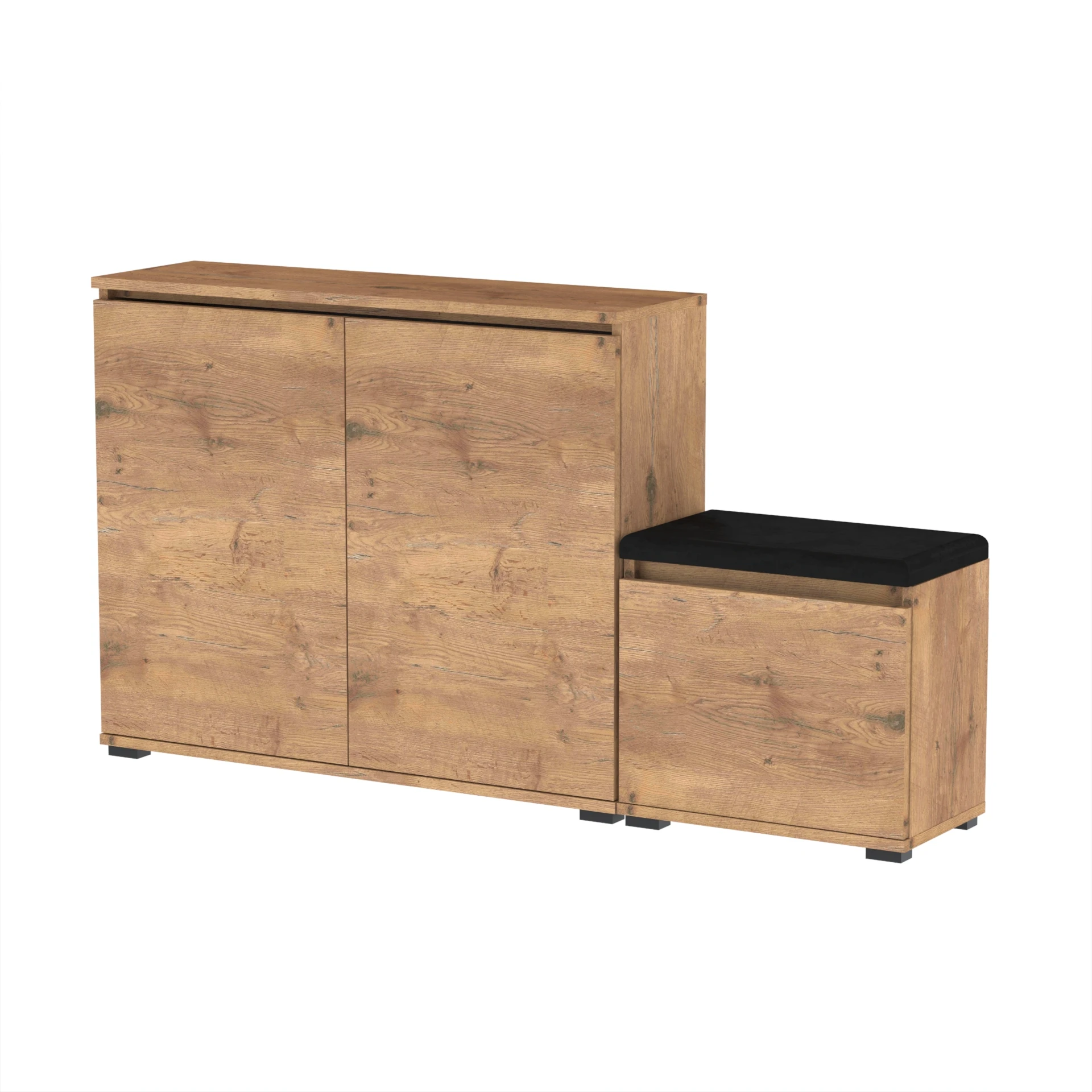 Zestaw Komoda Bini100 i szafka na buty VB50 T5A 150x36cm BINI100 VB50 D1 N1 LANCELOT