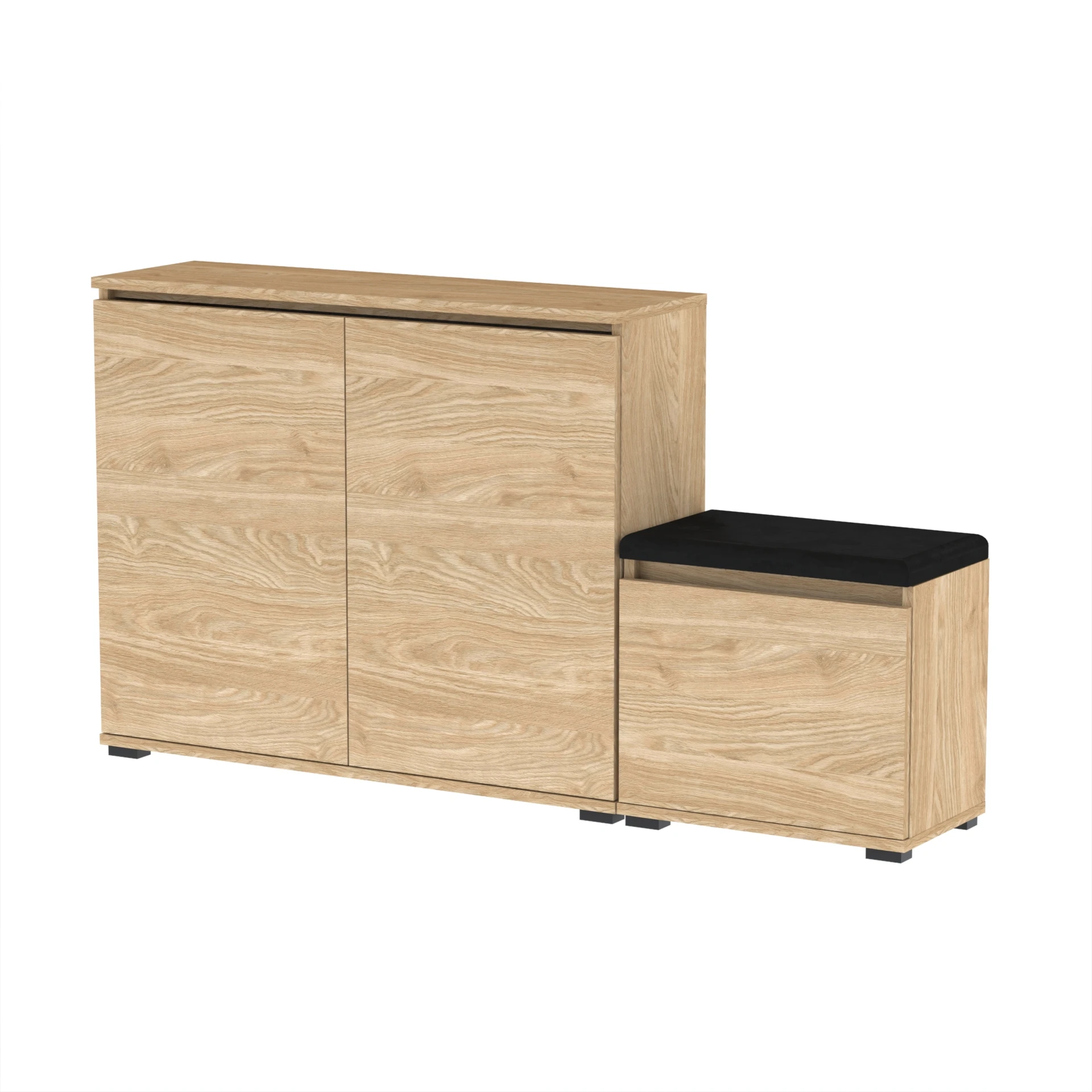 Zestaw Komoda Bini100 i szafka na buty VB50 T5A 150x36cm BINI100 VB50 D1 N1 OLEJOWANY