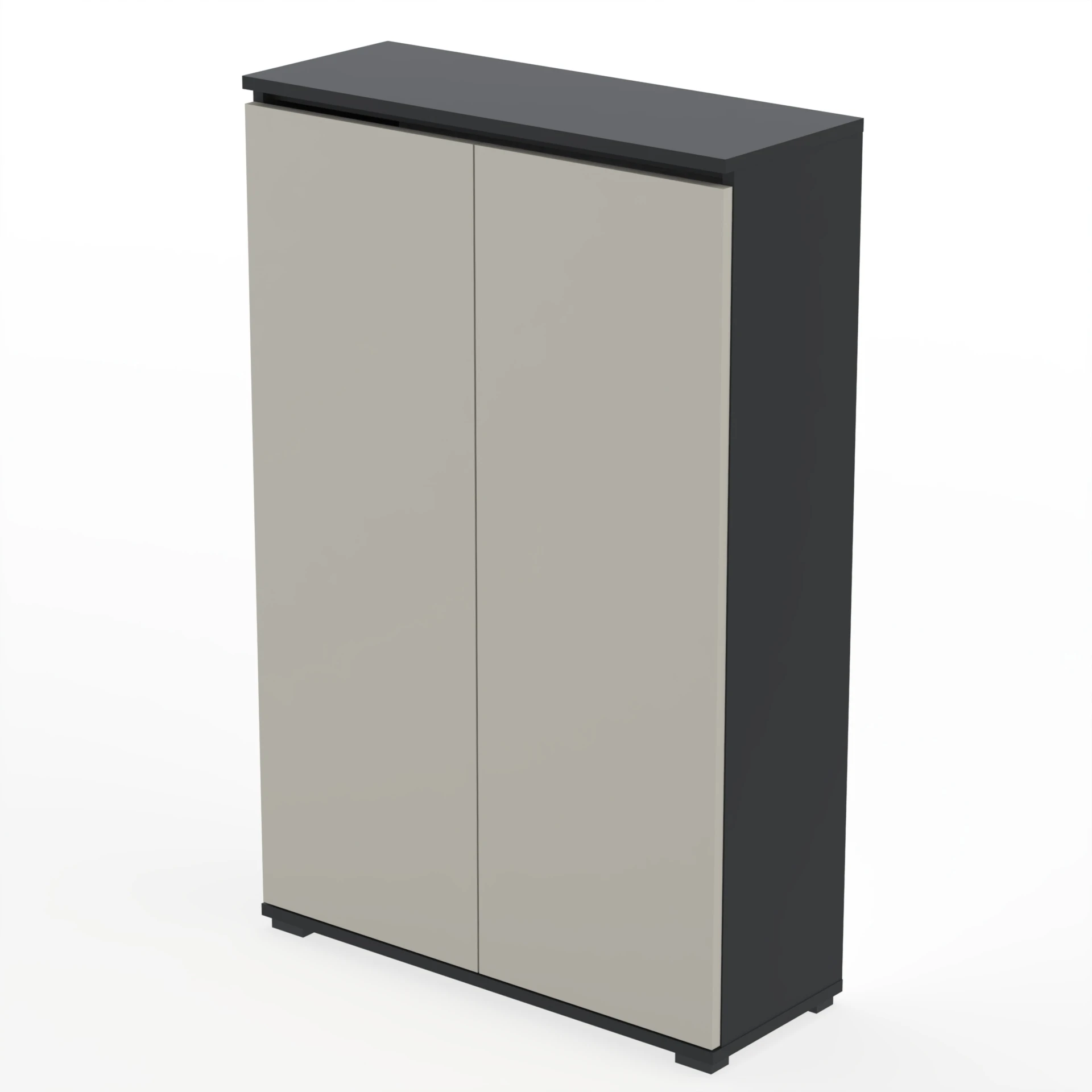 Komoda szafka NEX 100×30×124 cm sypialnia salon przedpokój D1N1 CZARNY DRZWI-KASZMIR