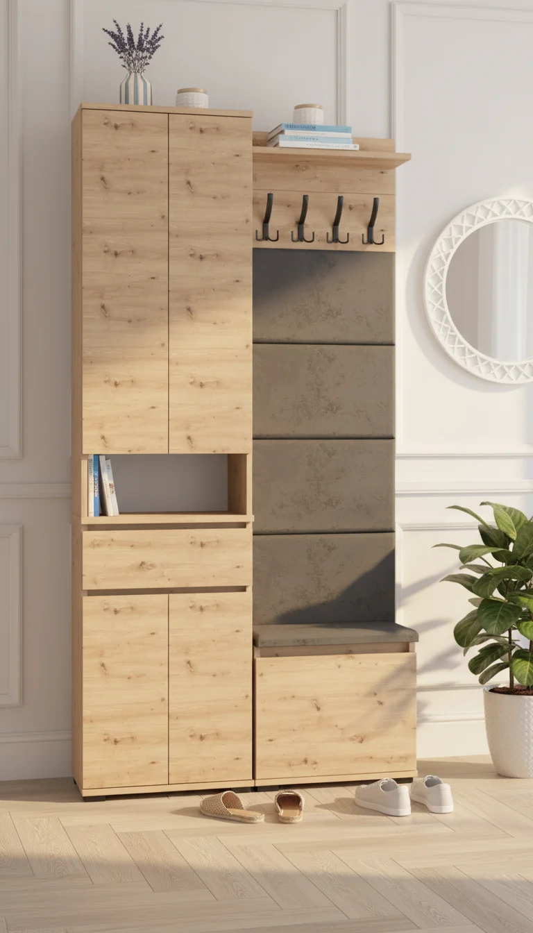Garderoba B9 B9 100x30cm SUPRA50 VB50 WP50 4 Panele D1 N1 ARTISAN Supra 50 VB50 4PanWP50