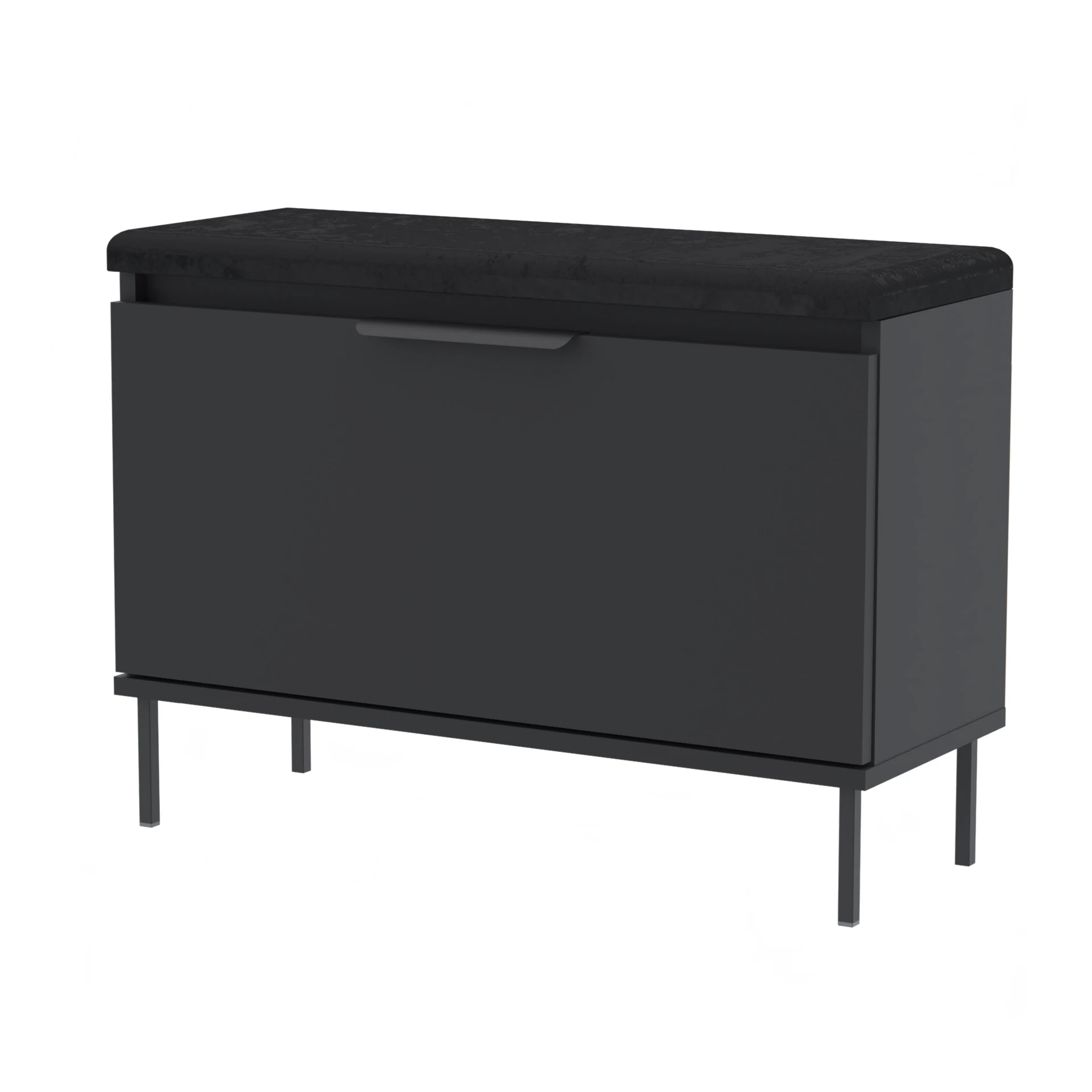 Szafka na buty VB-D3N3 100×36×45 cm z siedziskiem i schowkiem D3N3 CZARNY