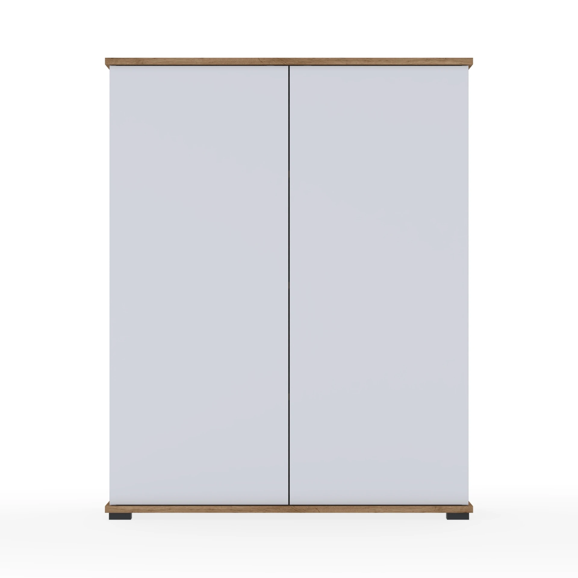 Komoda szafka MG-2 80×30×82 cm dtipN1 WOTAN DRZWI-BIALY BOK-P-BIALY BOK-L-BIALY