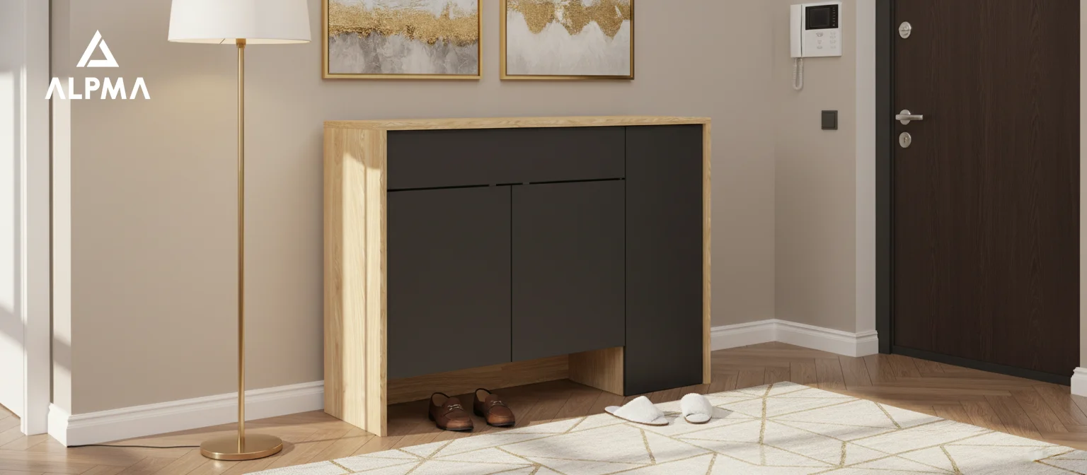 Szafka komoda na buty MG-1 100×40×80 cm przedpokój dtipN5 OLEJOWANY
