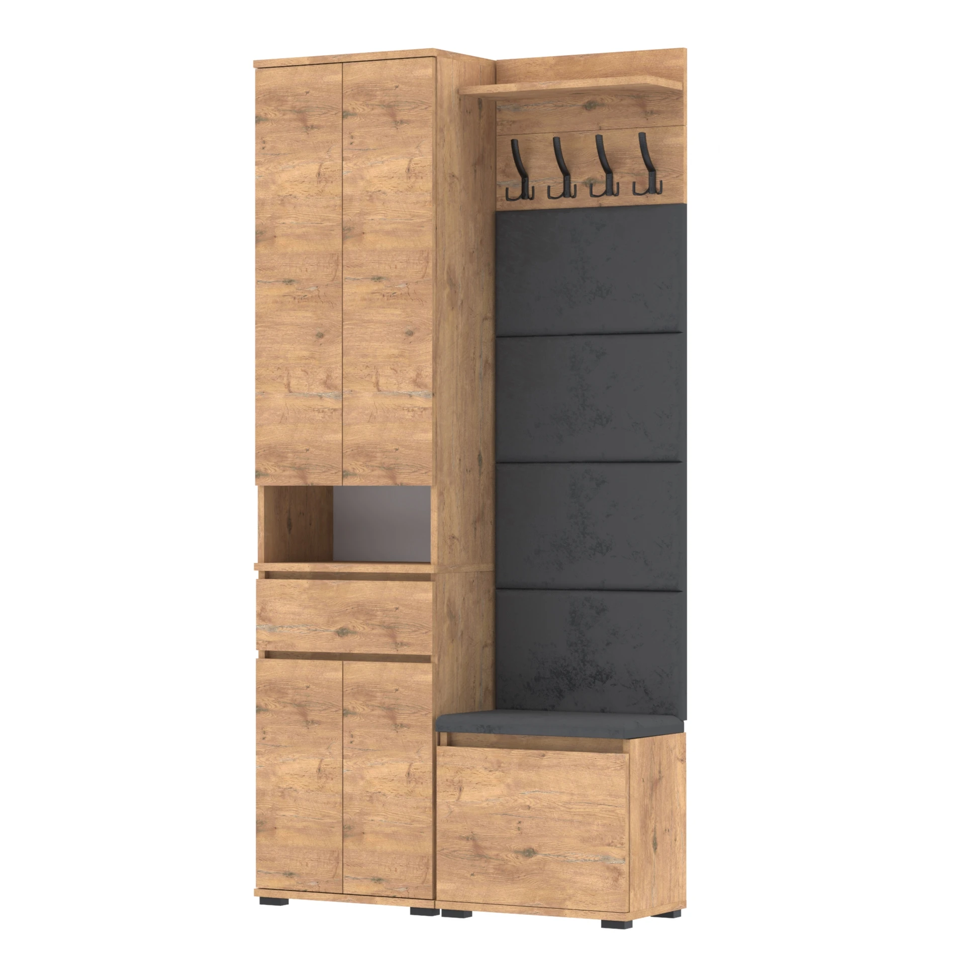 Garderoba B9 B9 100x30cm SUPRA50 VB50 WP50 4 Panele D1 N1 LANCELOT Supra 50 VB50 4PanWP50