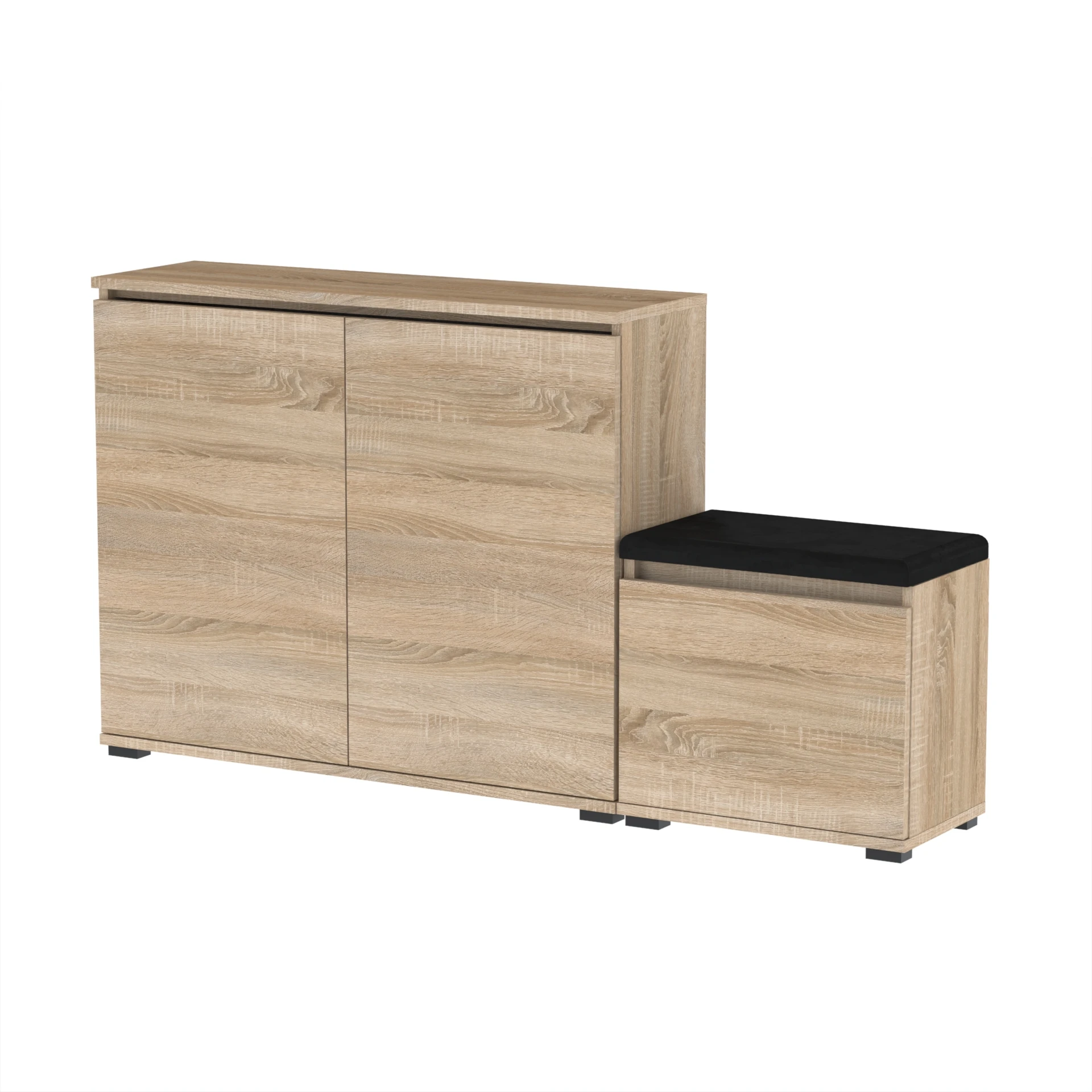 Zestaw Komoda Bini100 i szafka na buty VB50 T5B 150x30cm BINI100 VB50 D1 N1 SONOMA