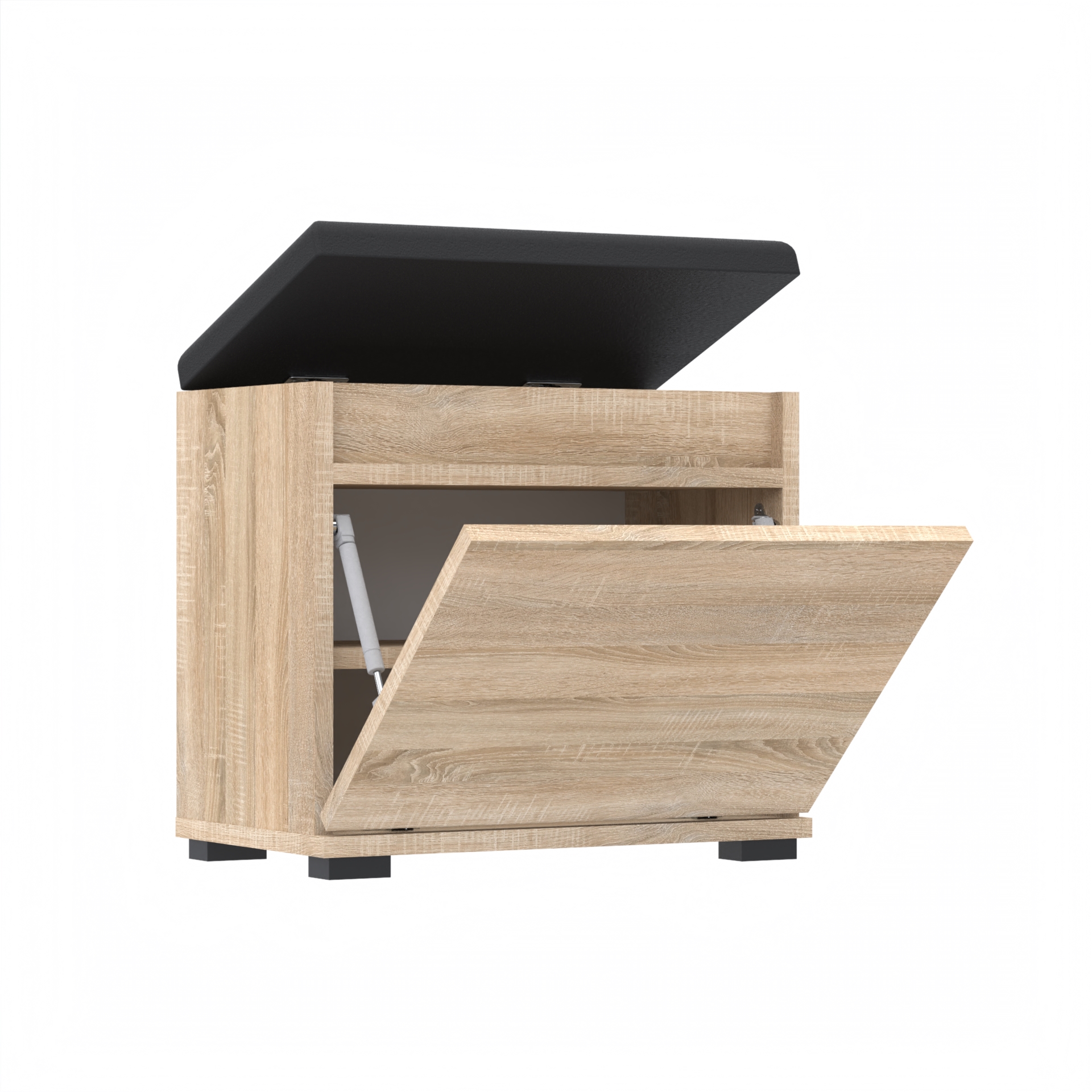 Szafka na buty VB 50×36×45 cm z siedziskiem i schowkiem D1N1 SONOMA