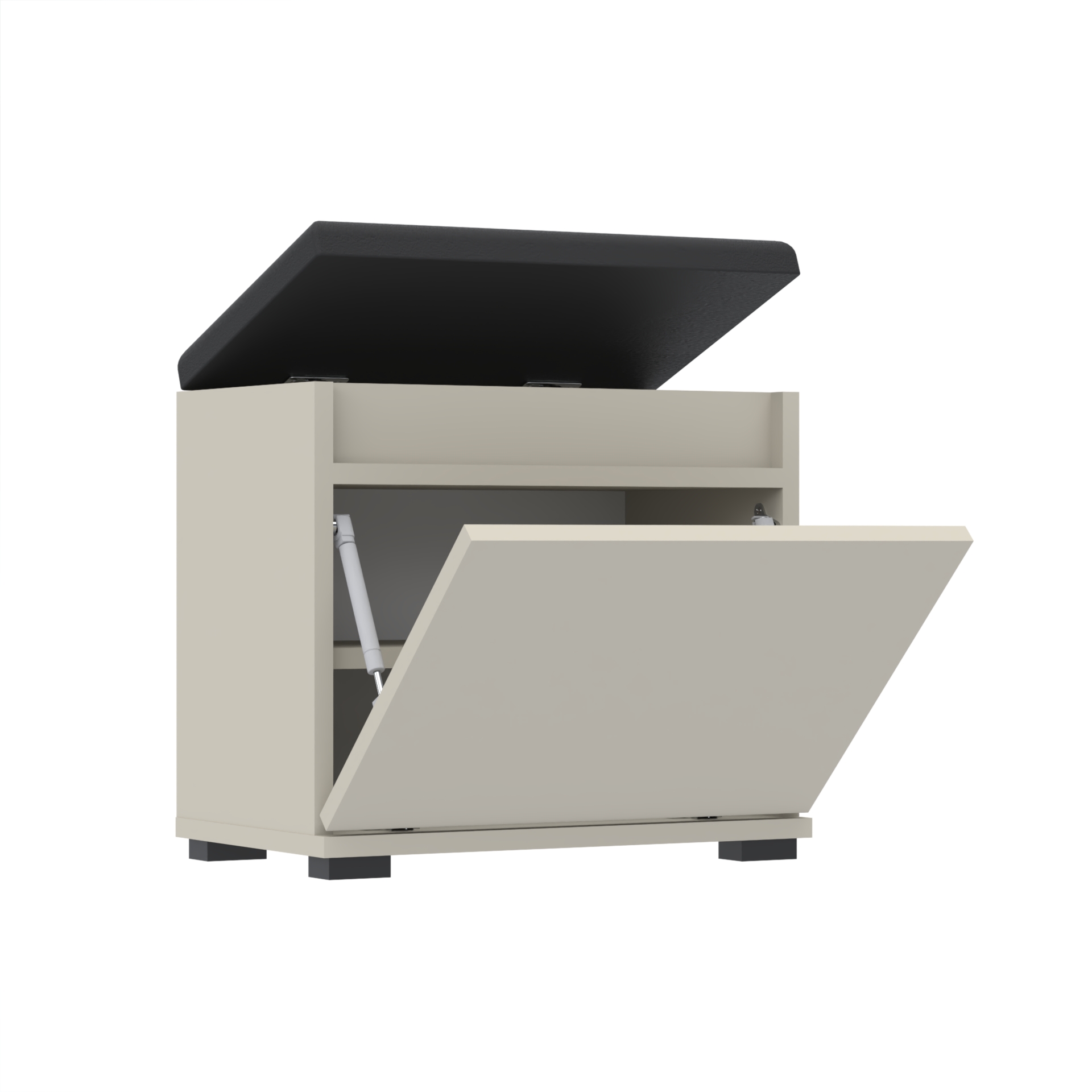 Szafka na buty VB 50×30×45 cm z siedziskiem i schowkiem D1N1 KASZMIR