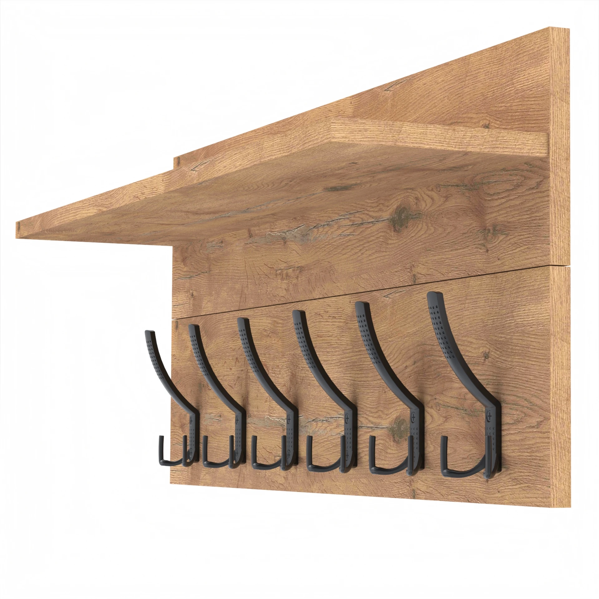 Wieszak WIESZAK-Z-POLKA 100×36 cm z półką LANCELOT