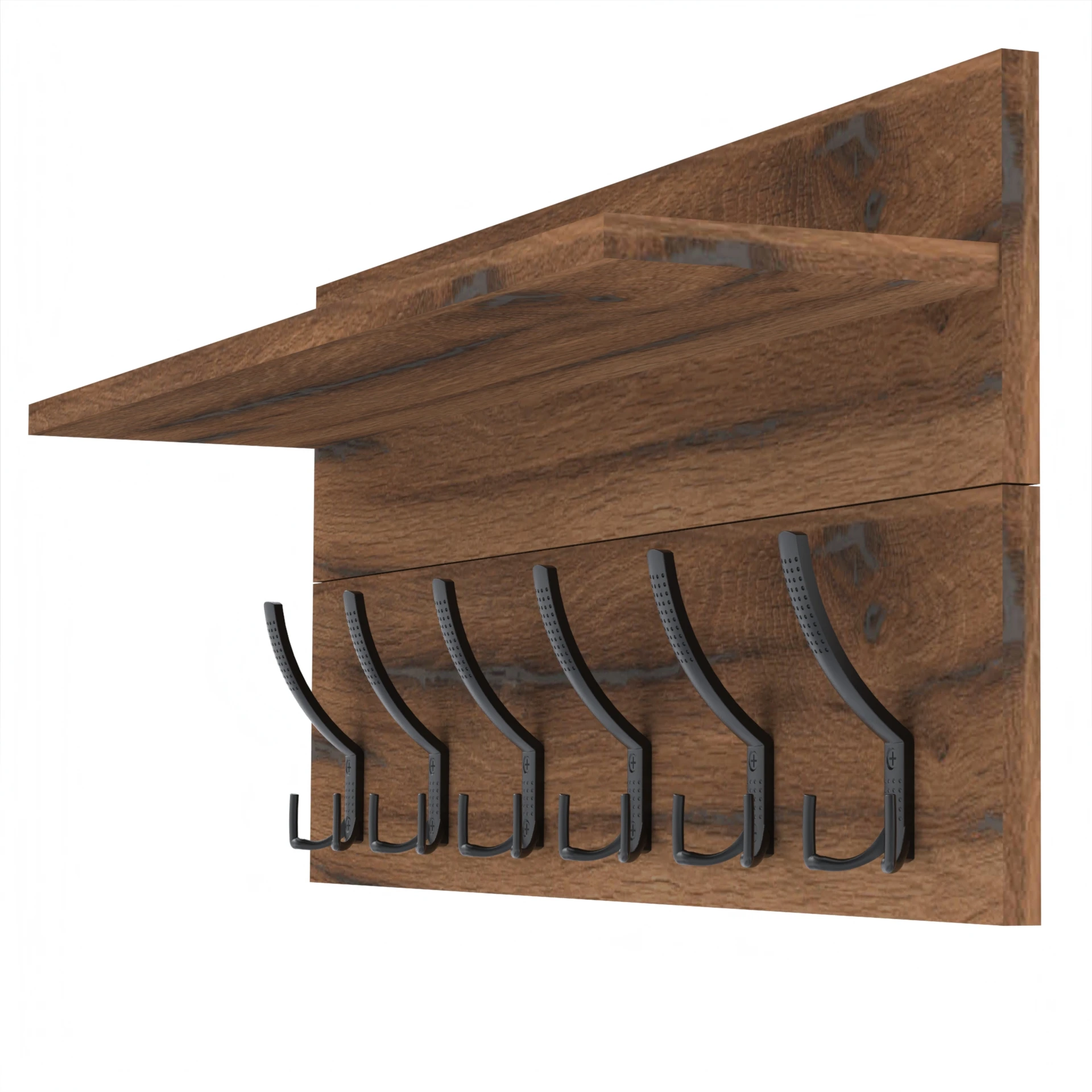Wieszak WIESZAK-Z-POLKA 100×36 cm z półką ESTANA