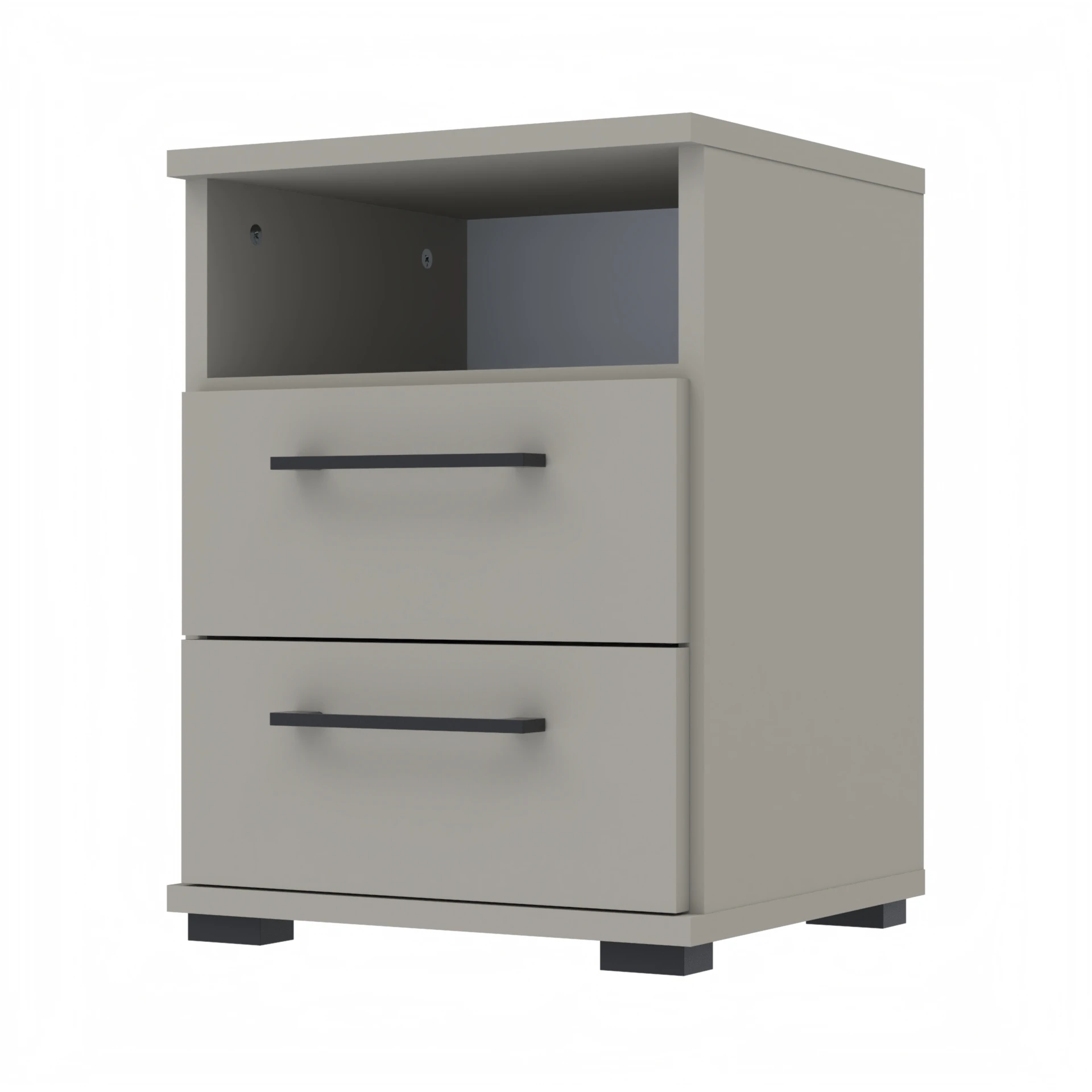 Szafka nocna NOX-D2 40×36×54 cm ze schowkiem i szufladami D2N1 KASZMIR