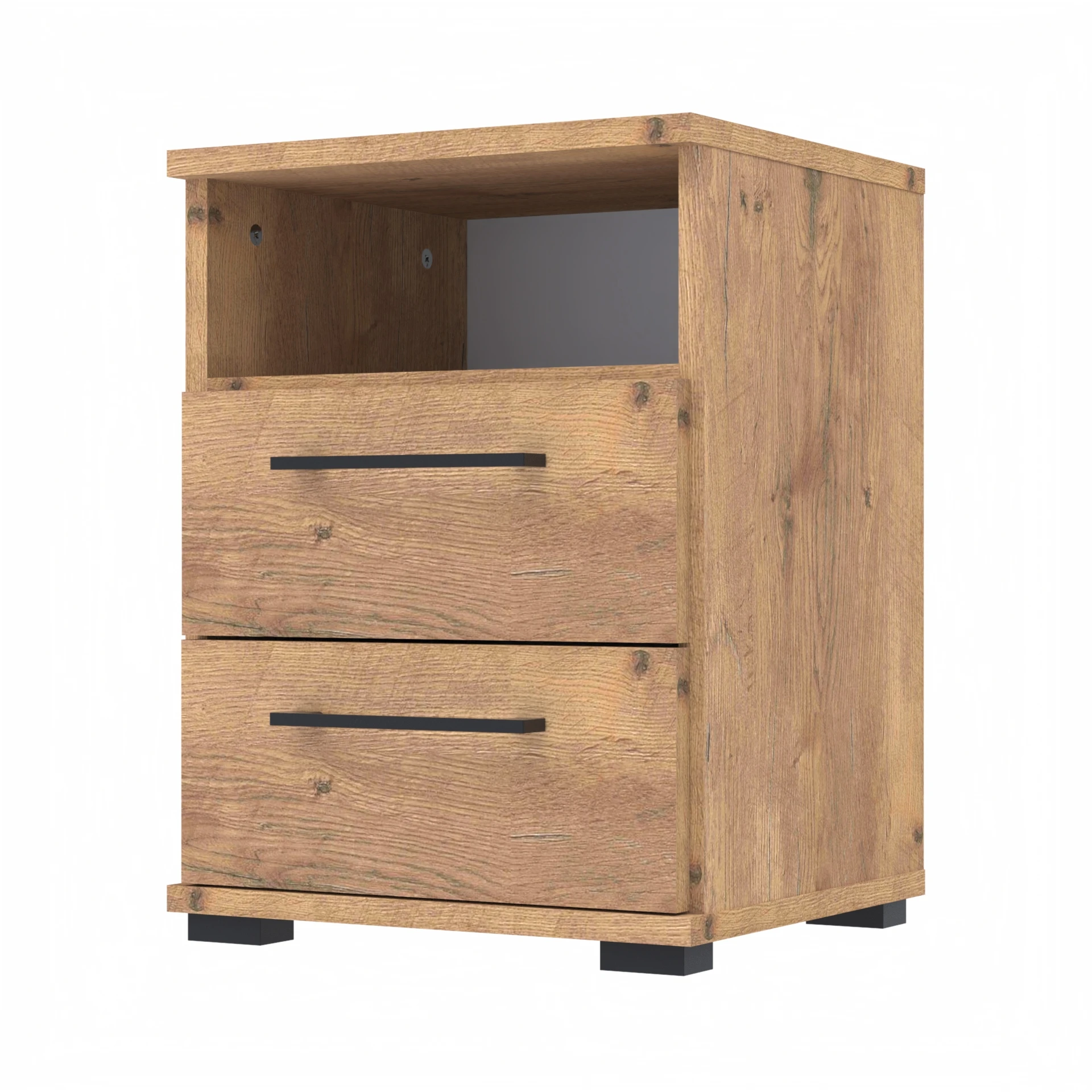 Szafka nocna NOX-D2 40×36×54 cm ze schowkiem i szufladami D2N1 LANCELOT - zdjęcie 2