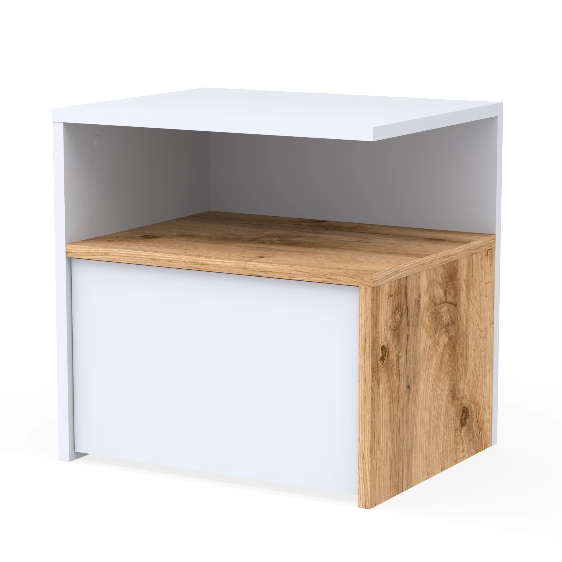 Szafka nocna NOX-MG 50×40×60 cm półka schowek dtipn0 BIALY WG-WOTAN BOK-P-WOTAN