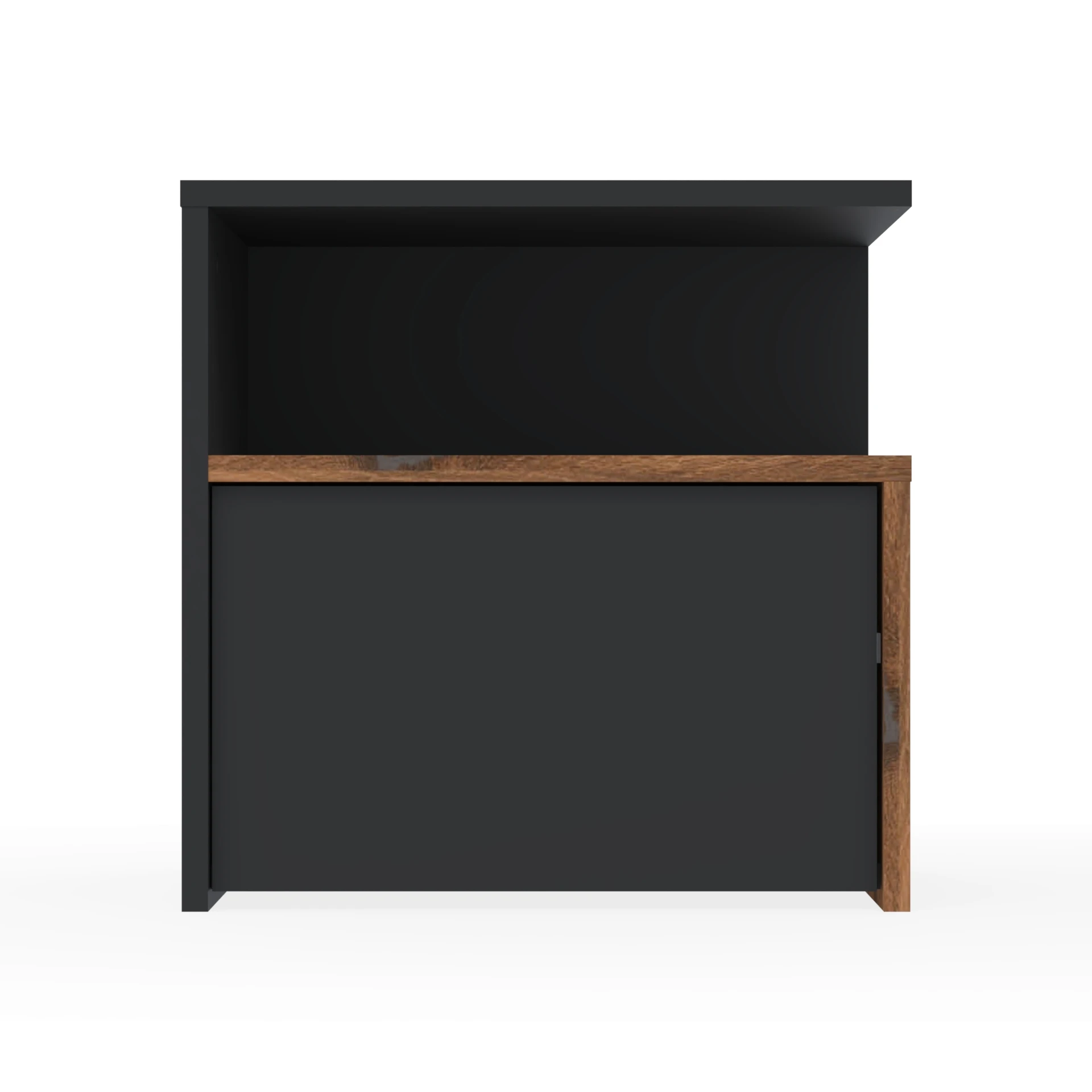 Szafka nocna NOX-MG 60×40×60 cm półka schowek dtipn0 CZARNY WG-ESTANA BOK-P-ESTANA