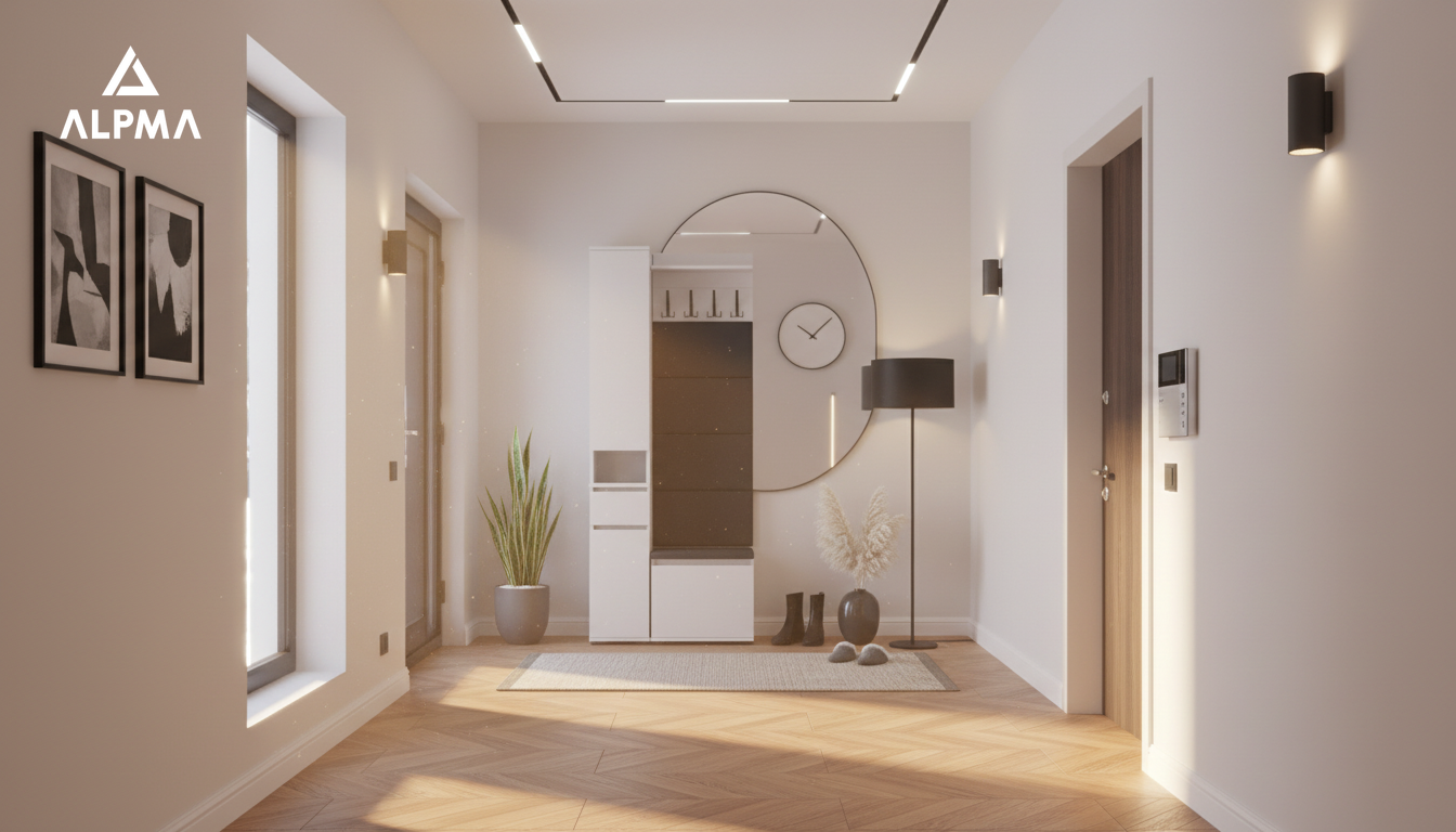 Garderoba B2 80x36cm SUPRA30 VB50 WP50 4 Panele D1 N1 BIALY