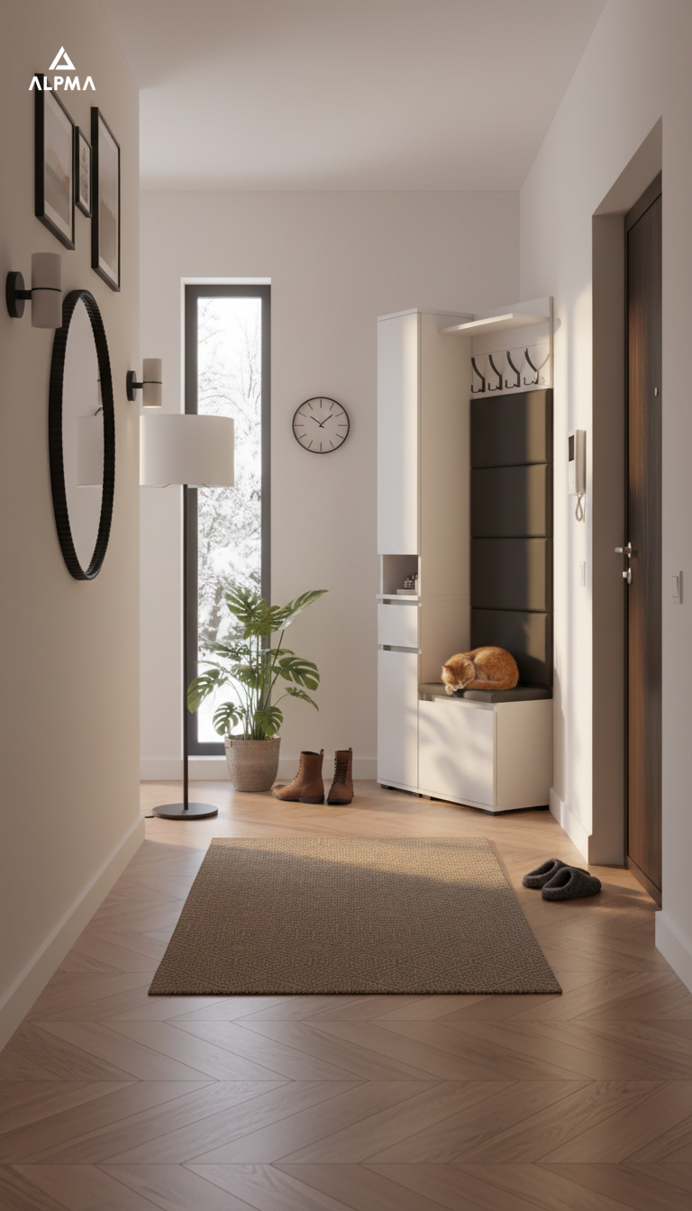 Garderoba B2 80x36cm SUPRA30 VB50 WP50 4 Panele D1 N1 BIALY