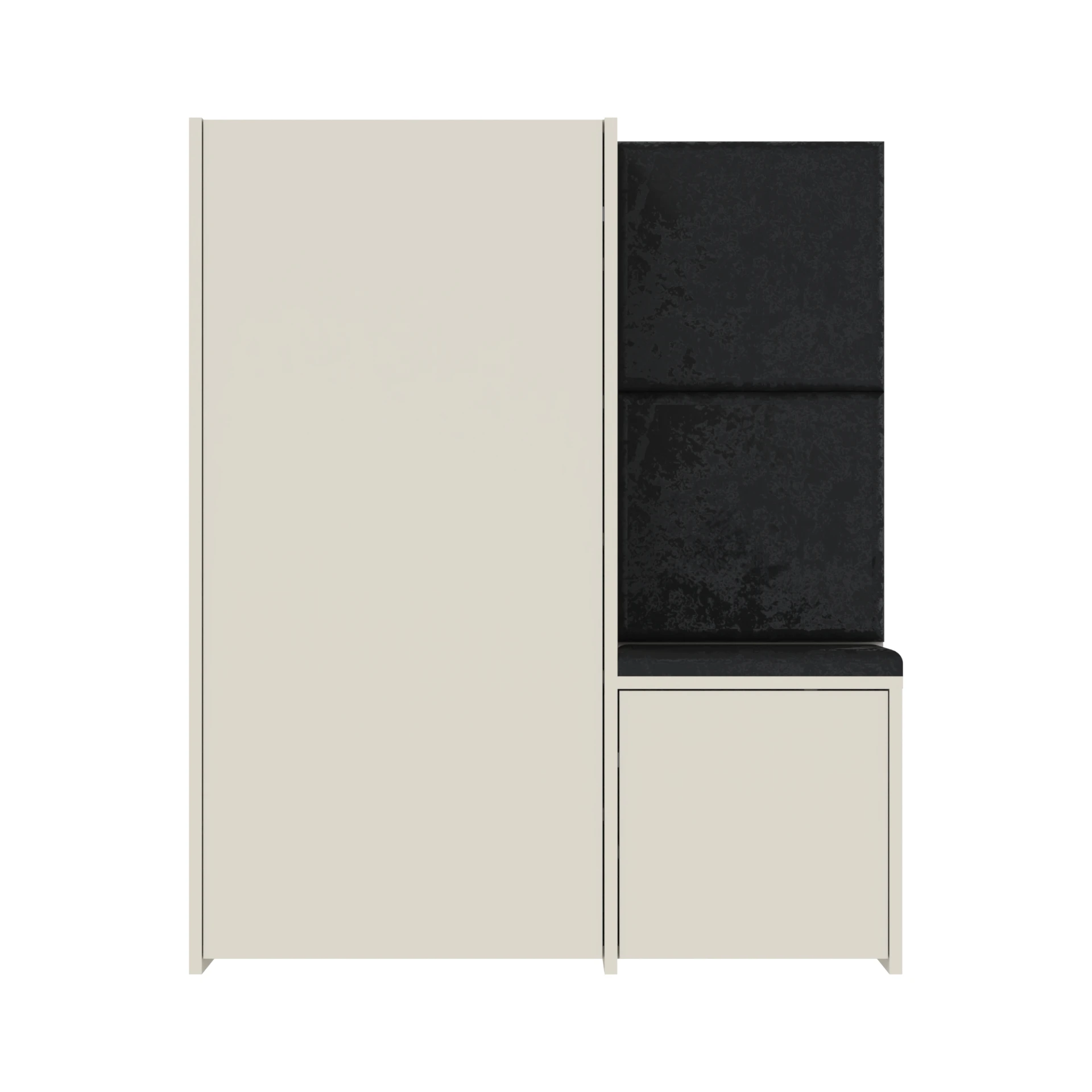 Szafka na buty z siedziskiem G32 100×30×118.3 cm Panele tapicerowane dtipN1 KASZMIR - zdjęcie 4