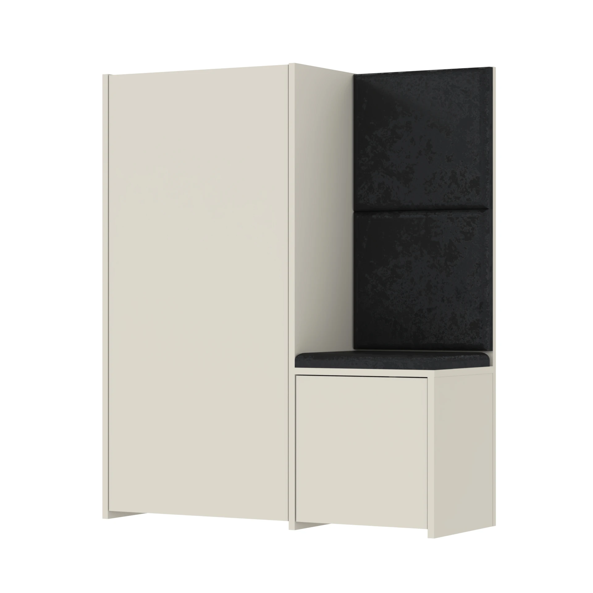 Szafka na buty z siedziskiem G32 100×30×118.3 cm Panele tapicerowane dtipN1 KASZMIR