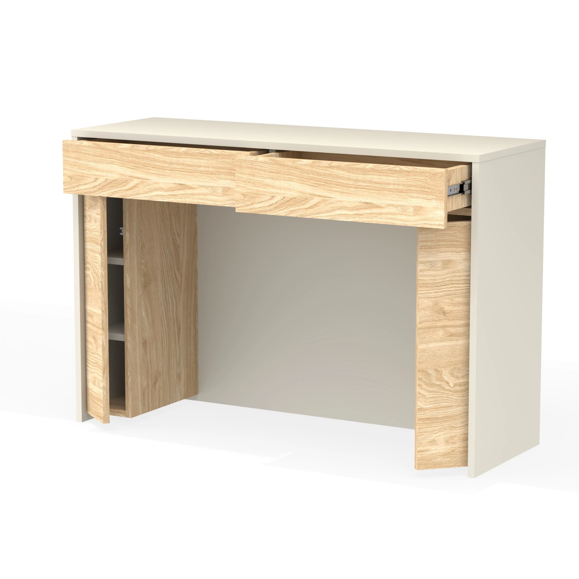 Biurko MX-BIURKO1 150×40×80 cm D1n0 KASZMIR DRZWI-1-OLEJOWANY DRZWI-2-OLEJOWANY FRONT-OLEJOWANY