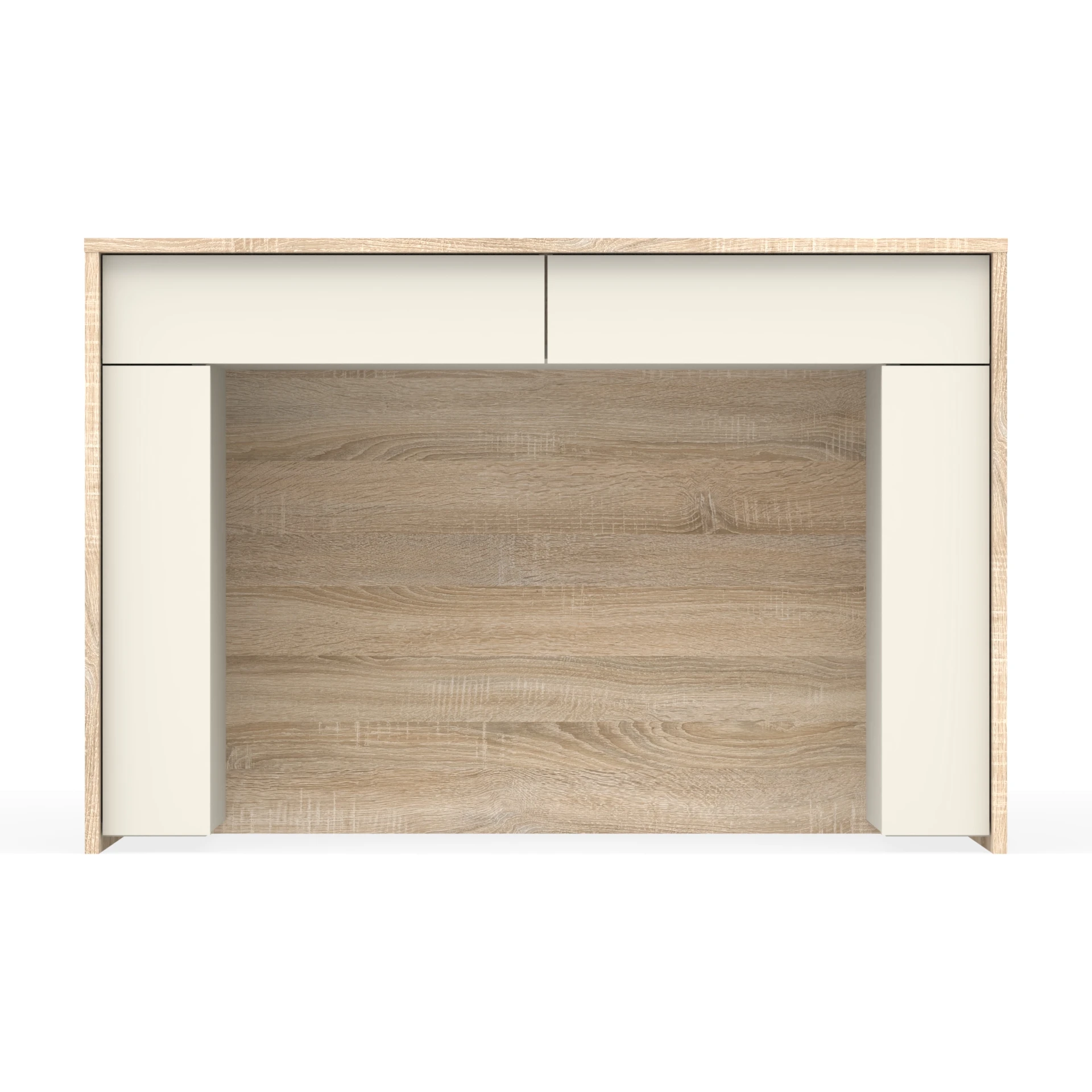 Biurko MX-BIURKO1 120×40×80 cm D1n0 SONOMA DRZWI-1-KASZMIR DRZWI-2-KASZMIR FRONT-KASZMIR