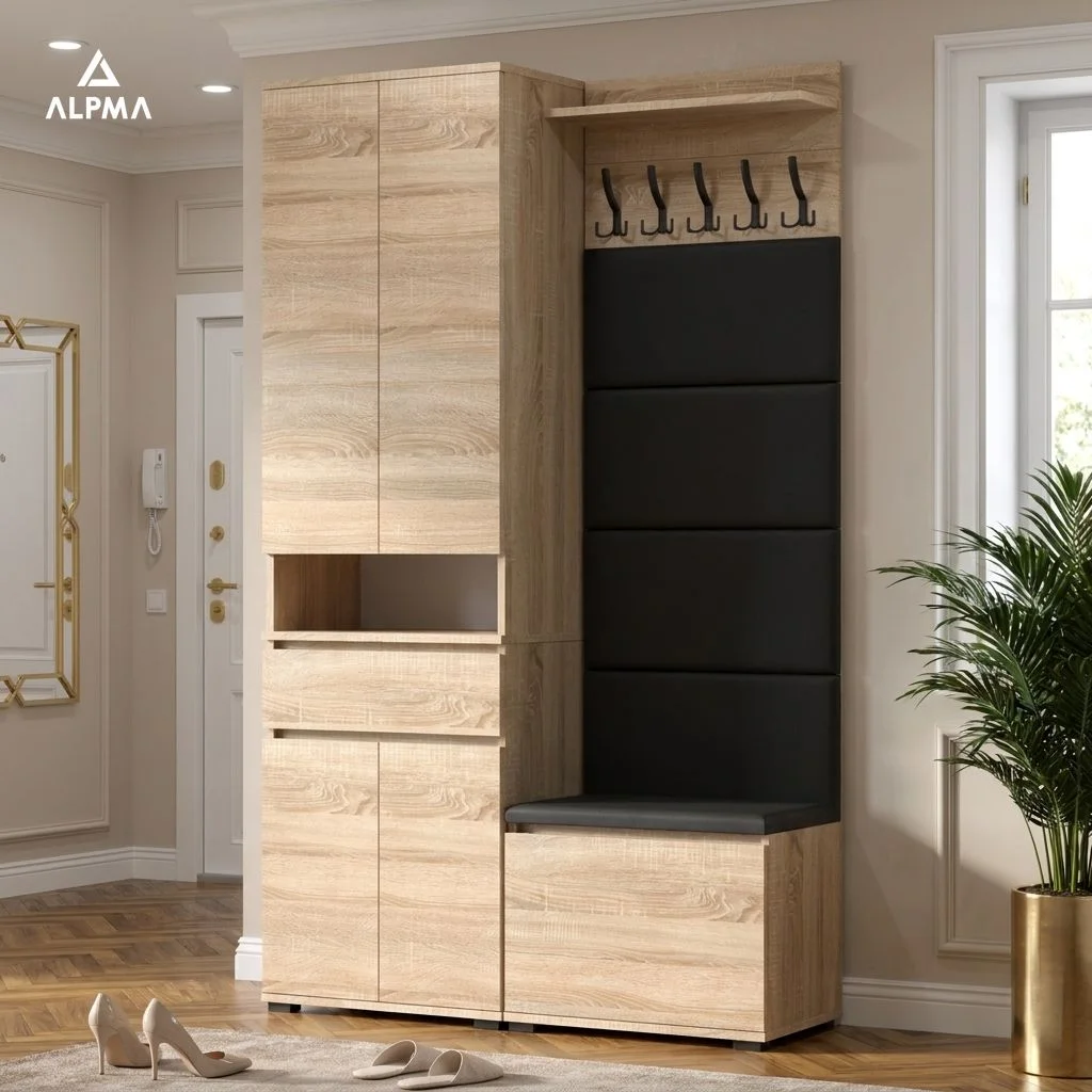 Garderoba G4 120x30cm SUPRA60 VB60 WP60 4 Panele D1 N1 SONOMA