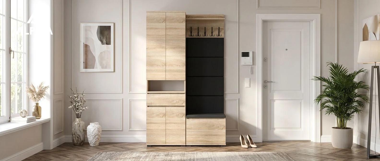 Garderoba G4 120x30cm SUPRA60 VB60 WP60 4 Panele D1 N1 SONOMA