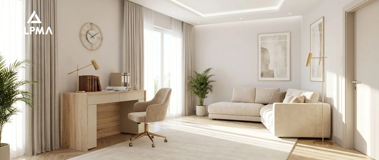 Biurko MX-BIURKO1 150×40×80 cm D1n0 SONOMA DRZWI-1-KASZMIR DRZWI-2-KASZMIR FRONT-KASZMIR