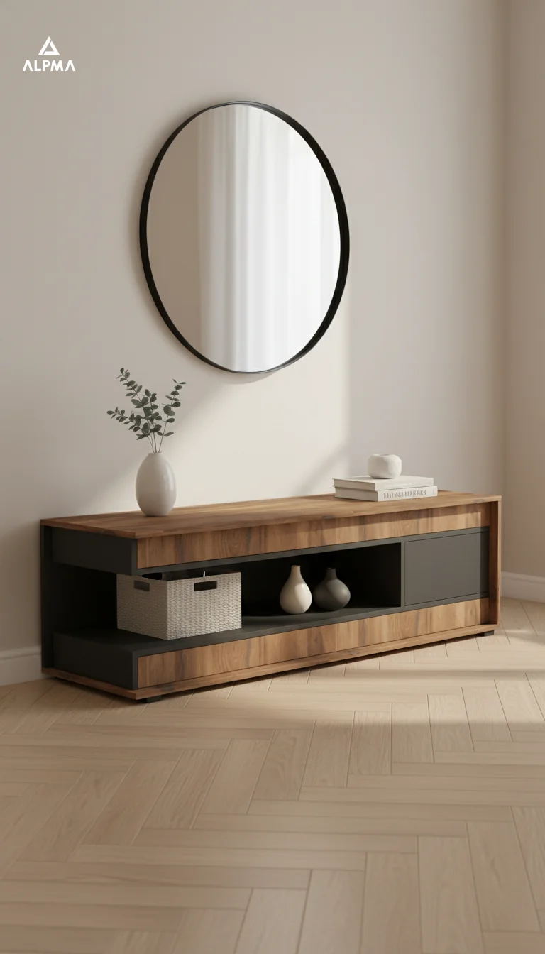 Szafka RTV RTV-2 90×40×54 cm D1N1 CZARNY DRZWI-ESTANA WG-ESTANA WD-ESTANA BOK-P-ESTANA