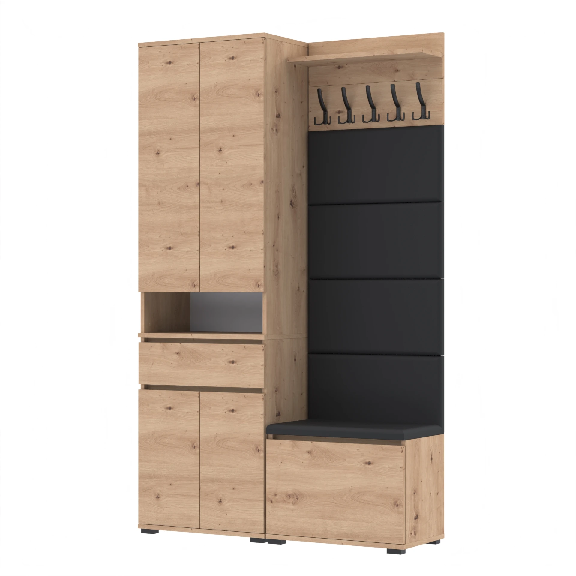 Garderoba G4 120x36cm SUPRA60 VB60 WP60 4 Panele D1 N1 ARTISAN
