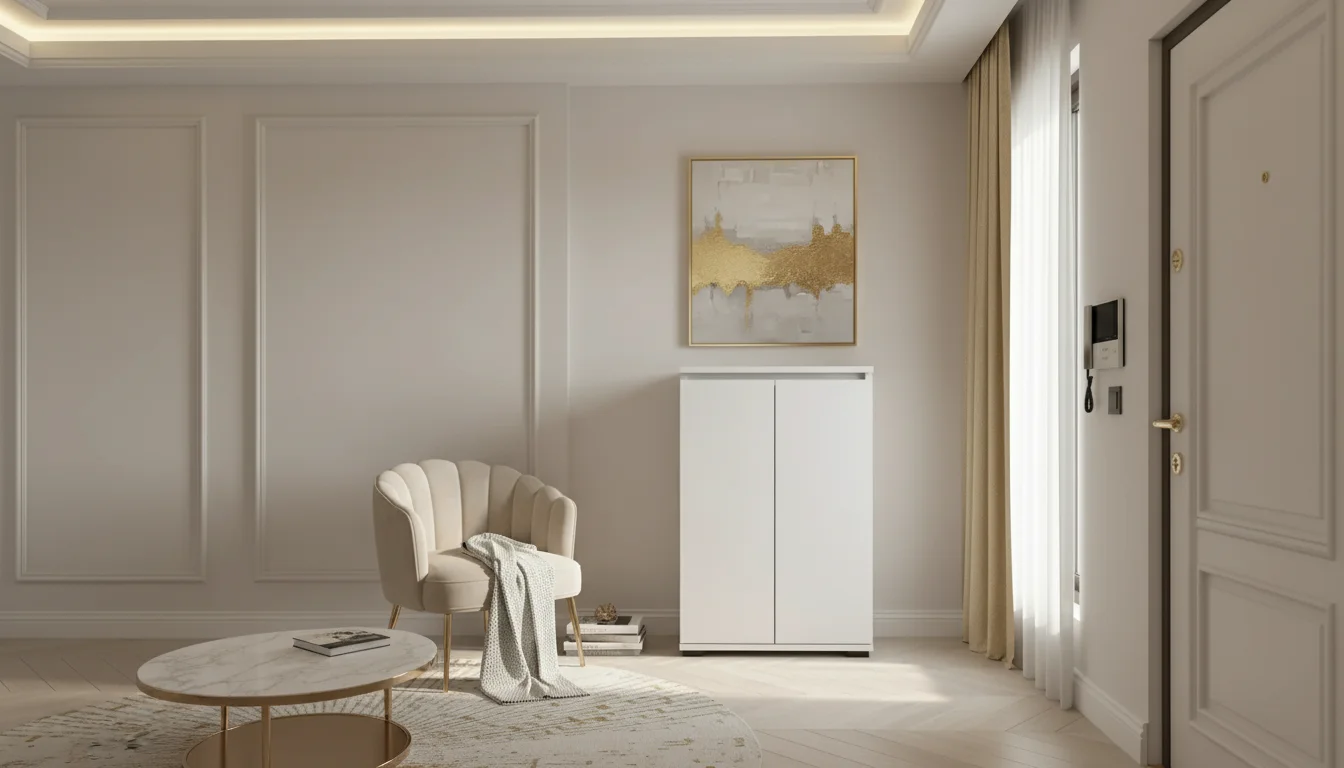 Komoda BINI 50×30×81.6 cm D1N1 BIALY
