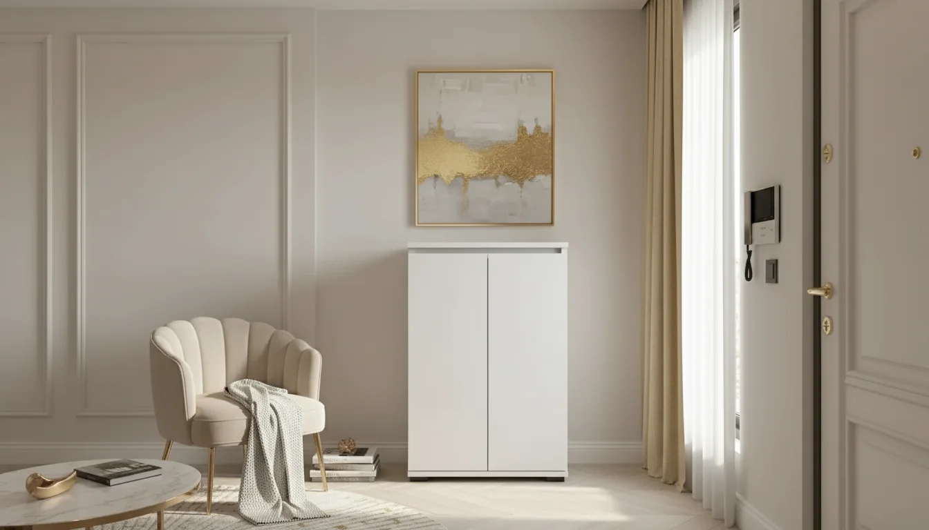 Komoda BINI 50×30×81.6 cm D1N1 BIALY
