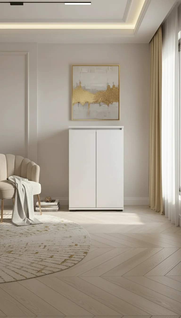 Komoda BINI 50×30×81.6 cm D1N1 BIALY