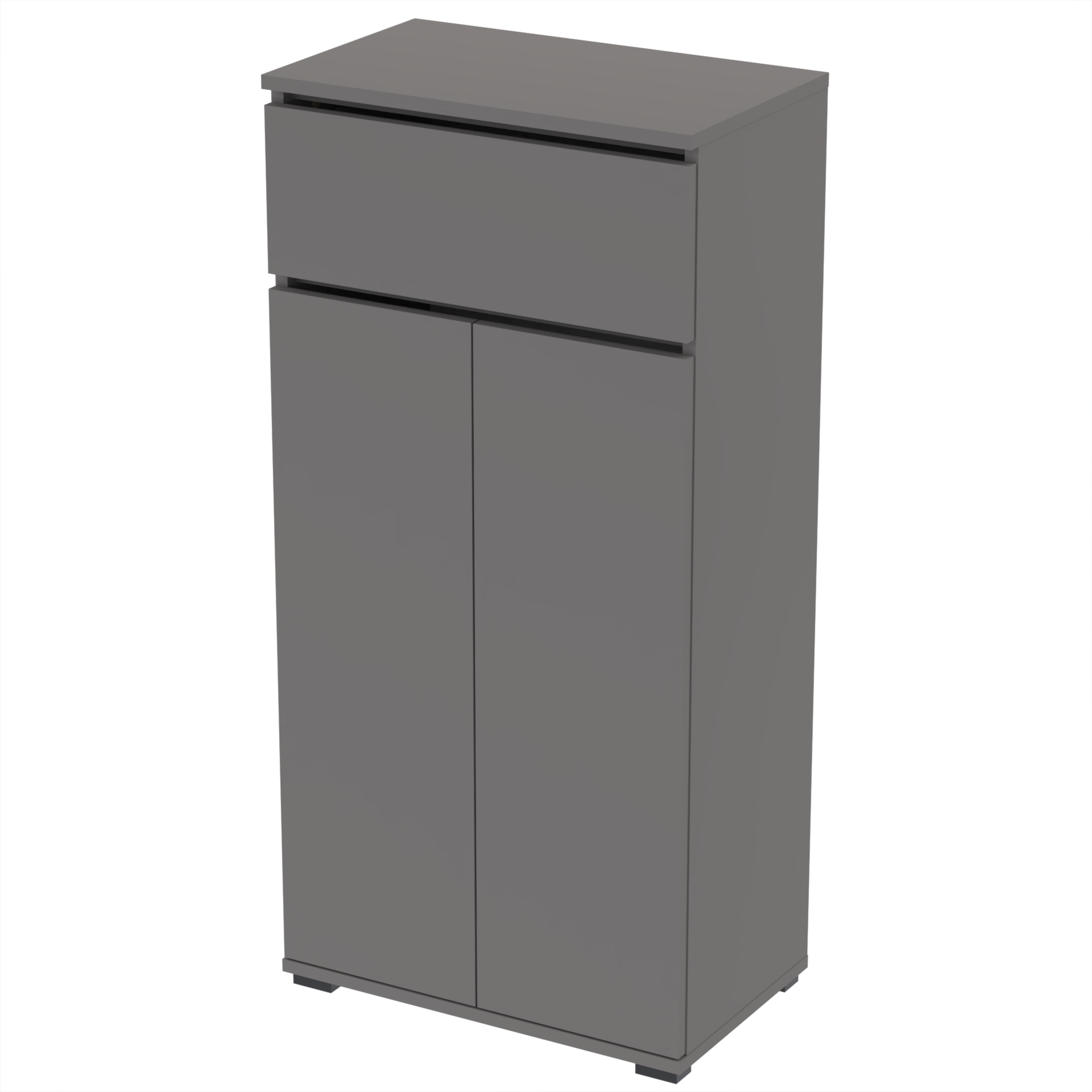 Komoda szafka BONES 60×36×124 cm D1N1 ANTRACYT