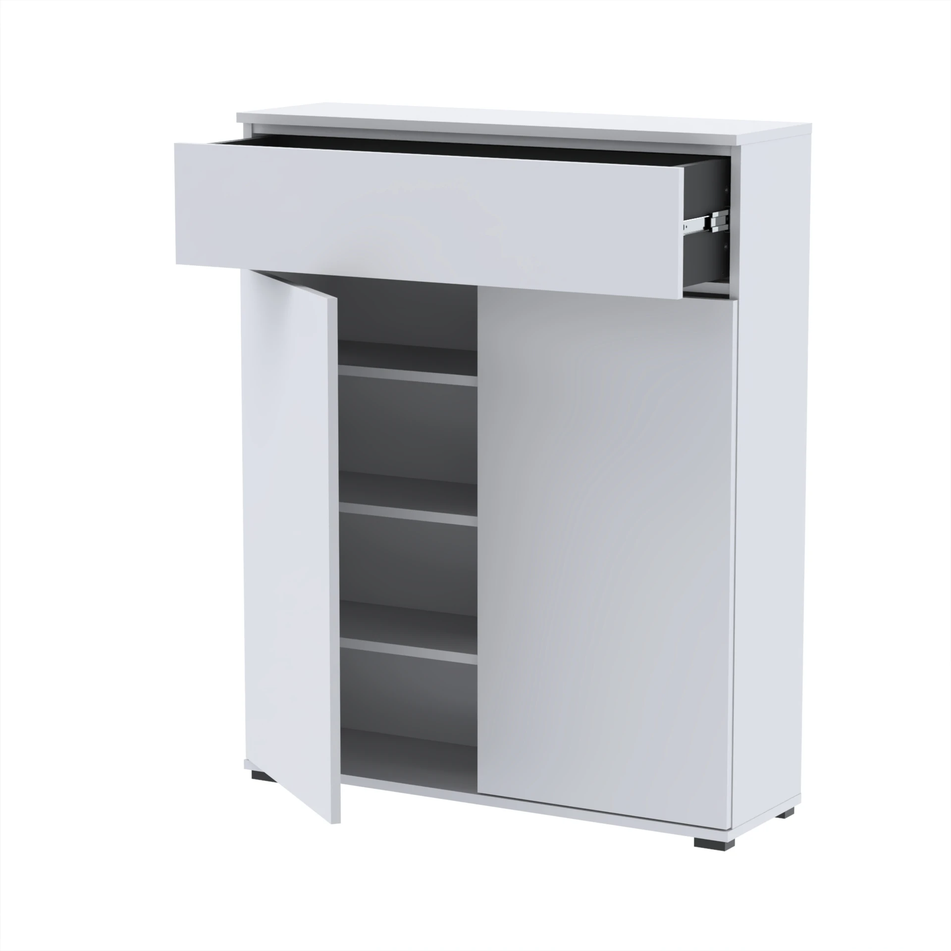 Komoda szafka BONES 100×36×123.9 cm D1N1 BIALY