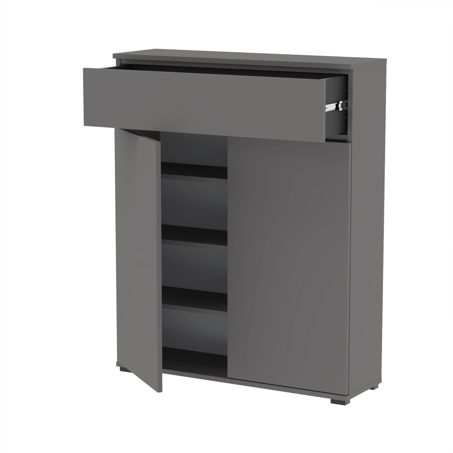Komoda szafka BONES 80×30×123.9 cm D1N1 ANTRACYT