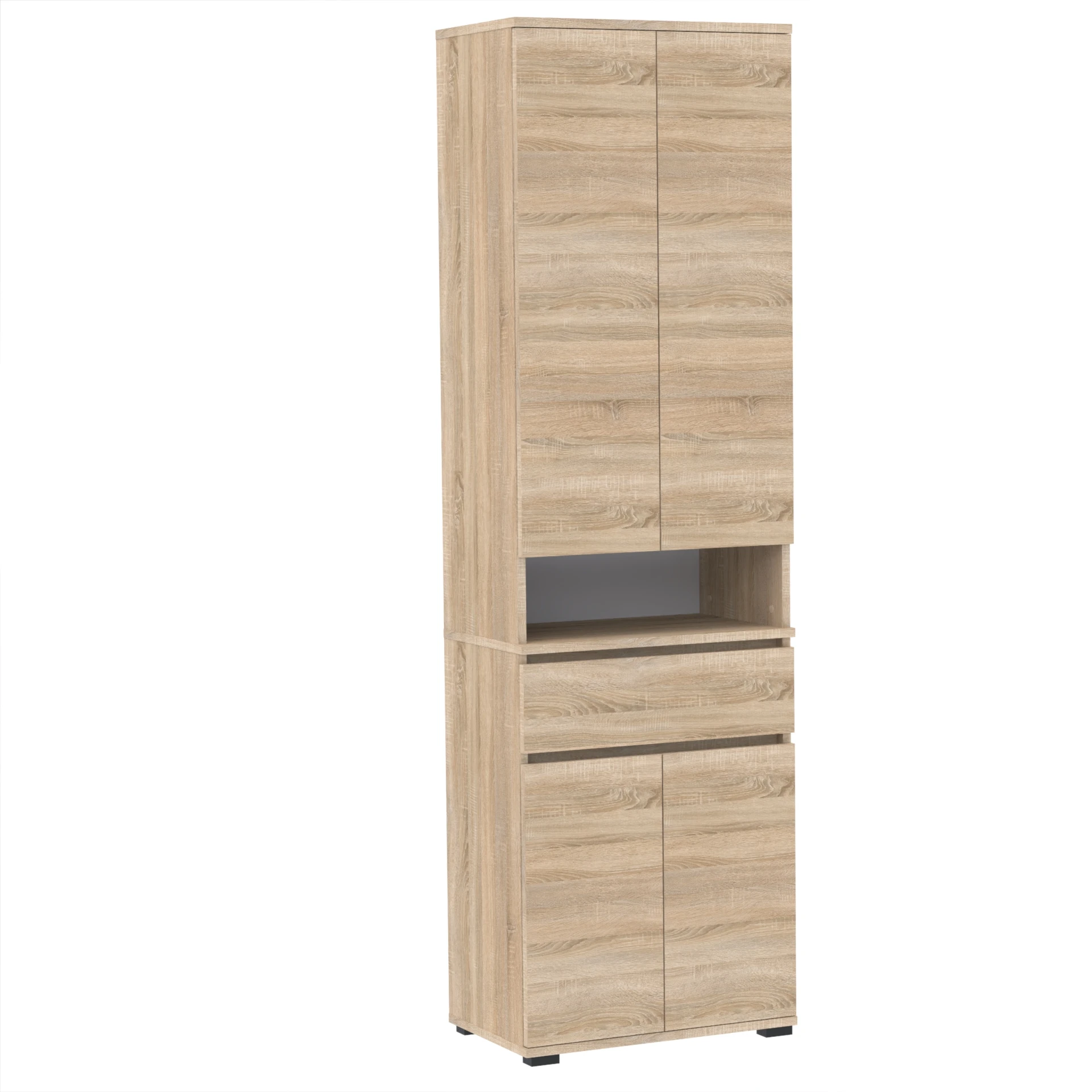Szafka na buty słupek SUPRA 60×30×205 cm sypialnia salon przedpokój D1N1 SONOMA - zdjęcie 5