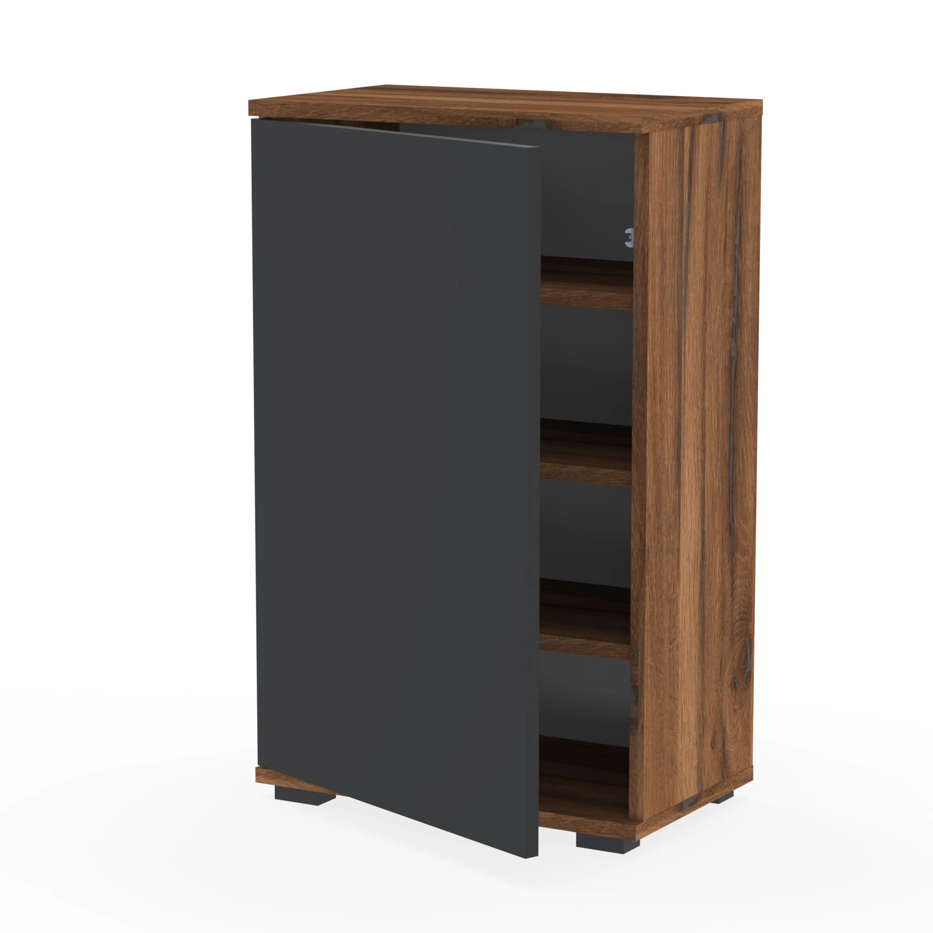 Komoda NEX-ONE 50×30×81.6 cm wysoka jakość D1N1 ESTANA DRZWI-CZARNY
