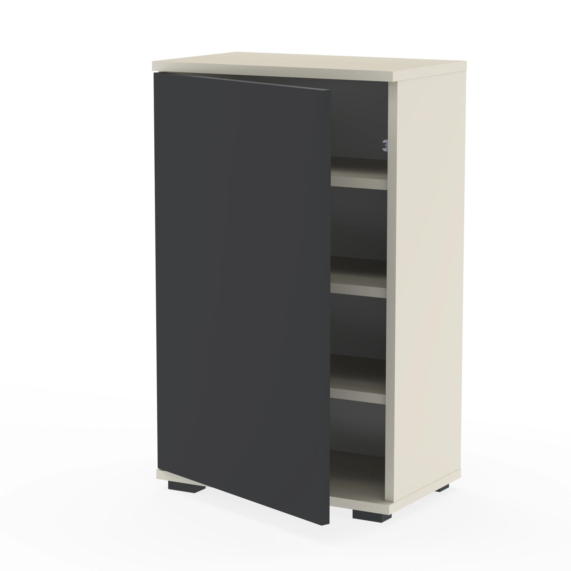 Komoda NEX-ONE 60×18×81.6 cm wysoka jakość D1N1 KASZMIR DRZWI-CZARNY