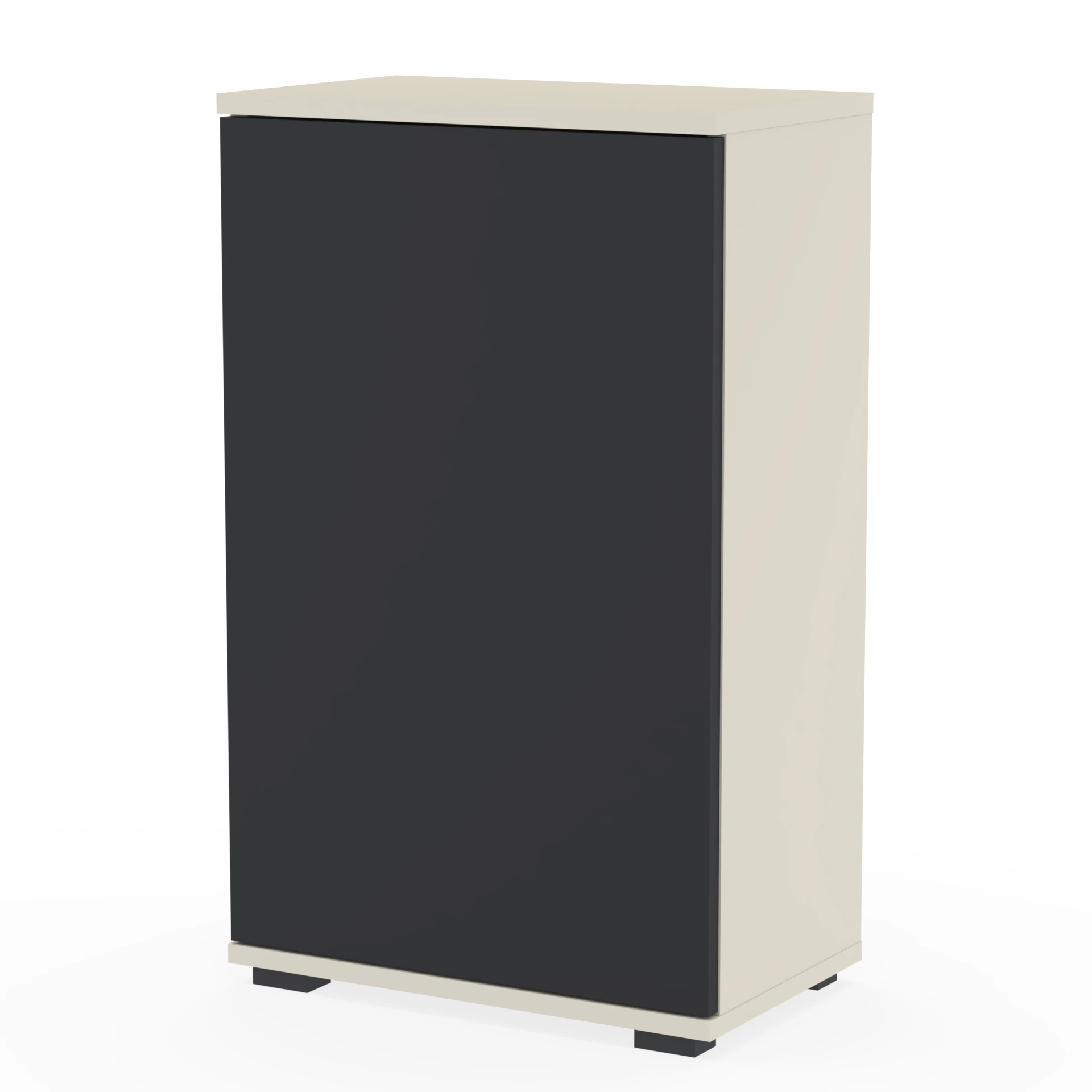 Komoda NEX-ONE 50×18×81.6 cm wysoka jakość D1N1 KASZMIR DRZWI-CZARNY