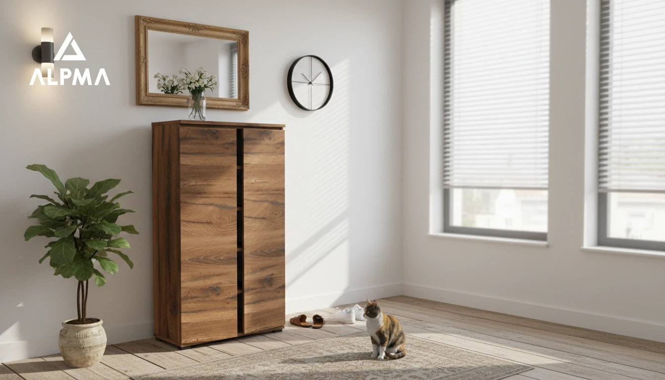 Komoda szafka BINI 60×36×175.6 cm sypialnia salon przedpokój D1N1 ESTANA