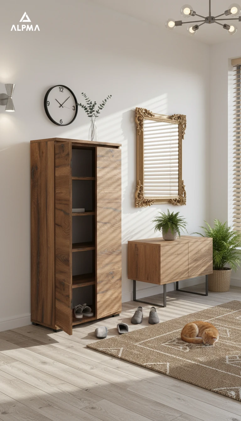 Komoda szafka BINI 60×36×175.6 cm sypialnia salon przedpokój D1N1 ESTANA