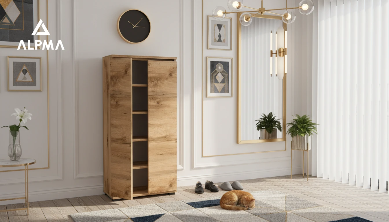 Komoda szafka BINI 70×18×175.6 cm sypialnia salon przedpokój D1N1 WOTAN