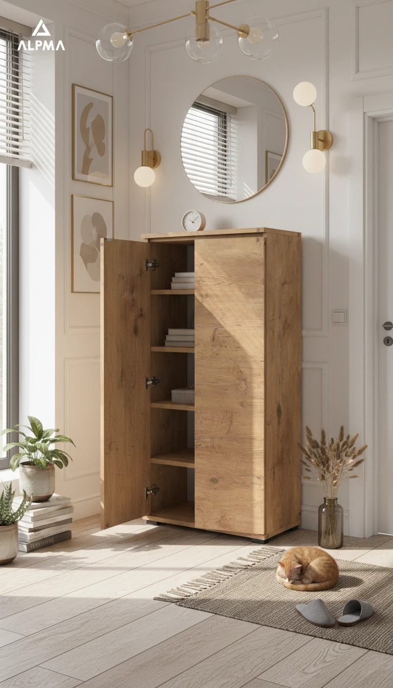 Komoda szafka BINI 70×18×175.6 cm sypialnia salon przedpokój D1N1 LANCELOT