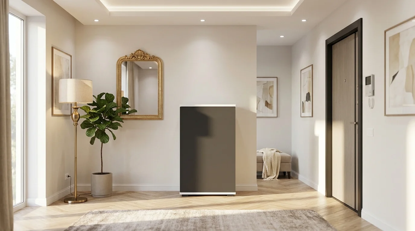 Komoda NEX-ONE 50×30×81.6 cm wysoka jakość D1N1 BIALY DRZWI-CZARNY